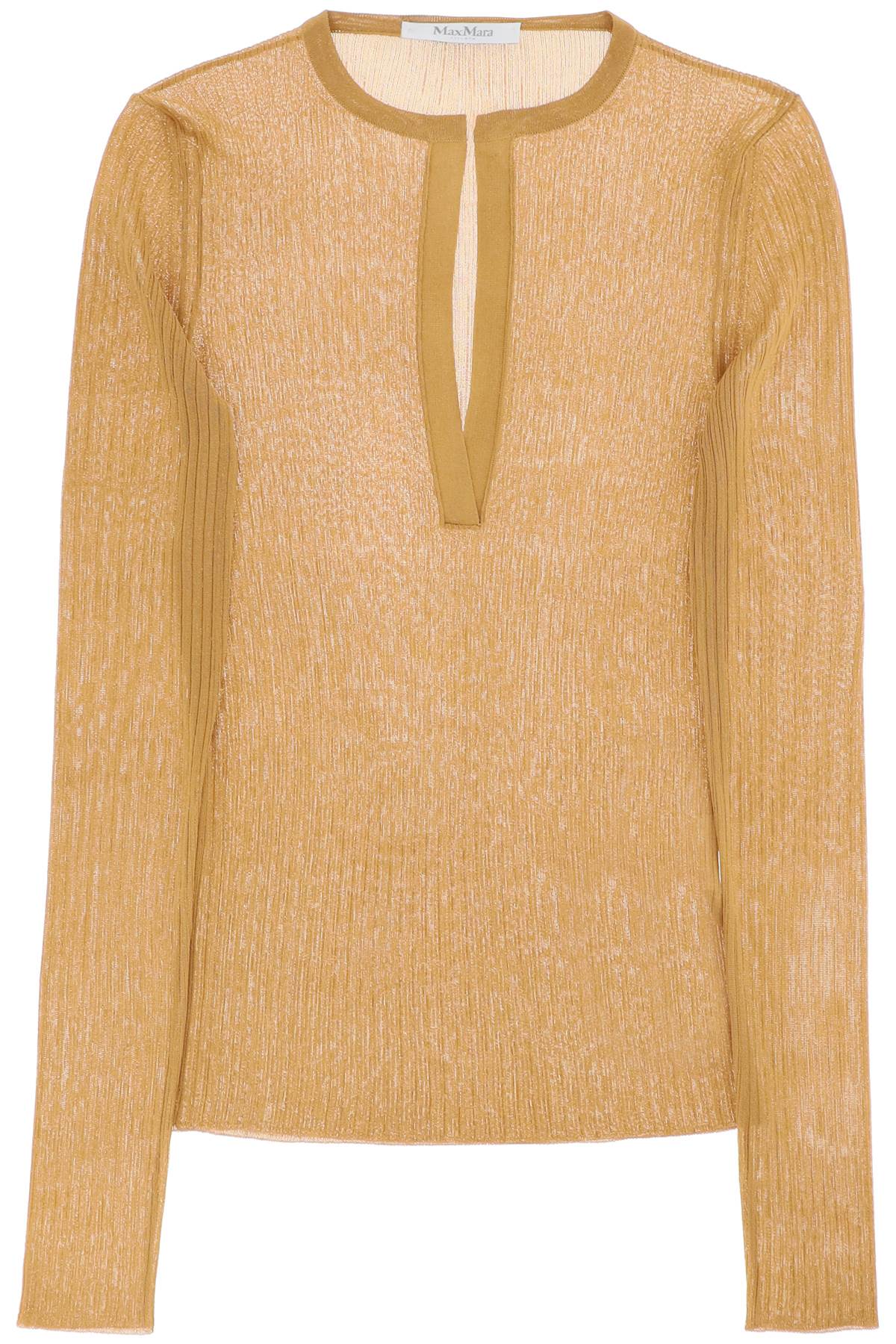 Max Mara MAX MARA long-sleeved ribbed knit top for men