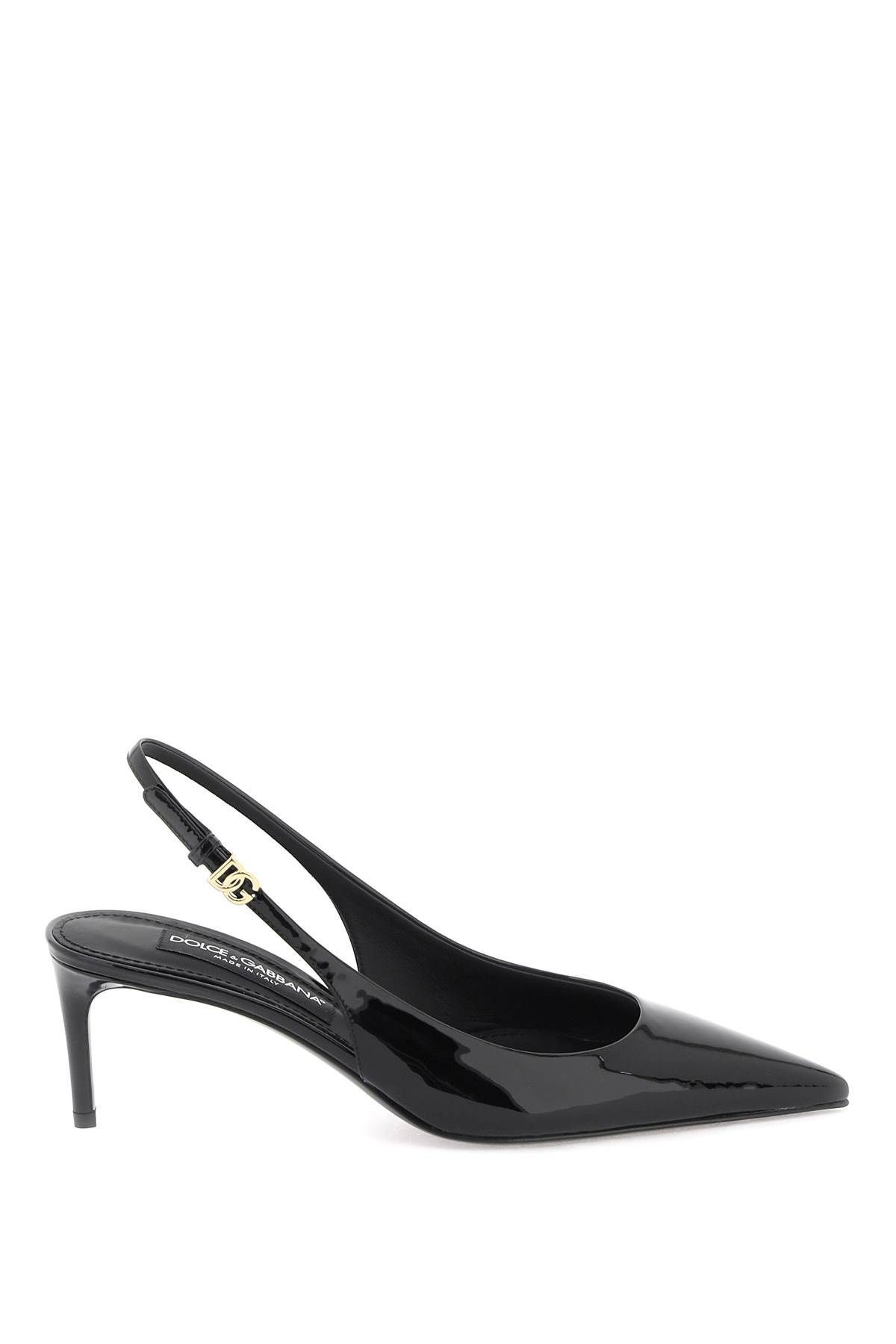 Dolce & Gabbana DOLCE & GABBANA patent leather slingback pumps