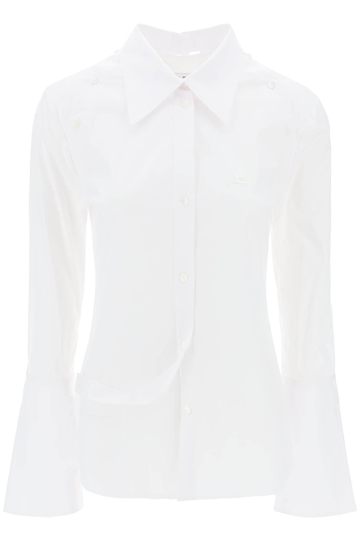 Courrèges COURREGES modular cotton poplin shirt