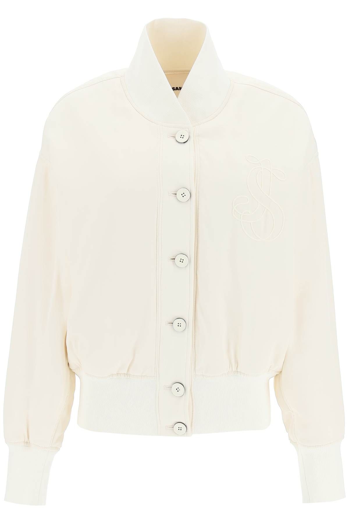 Jil Sander JIL SANDER bomber jacket with embroidered monogram