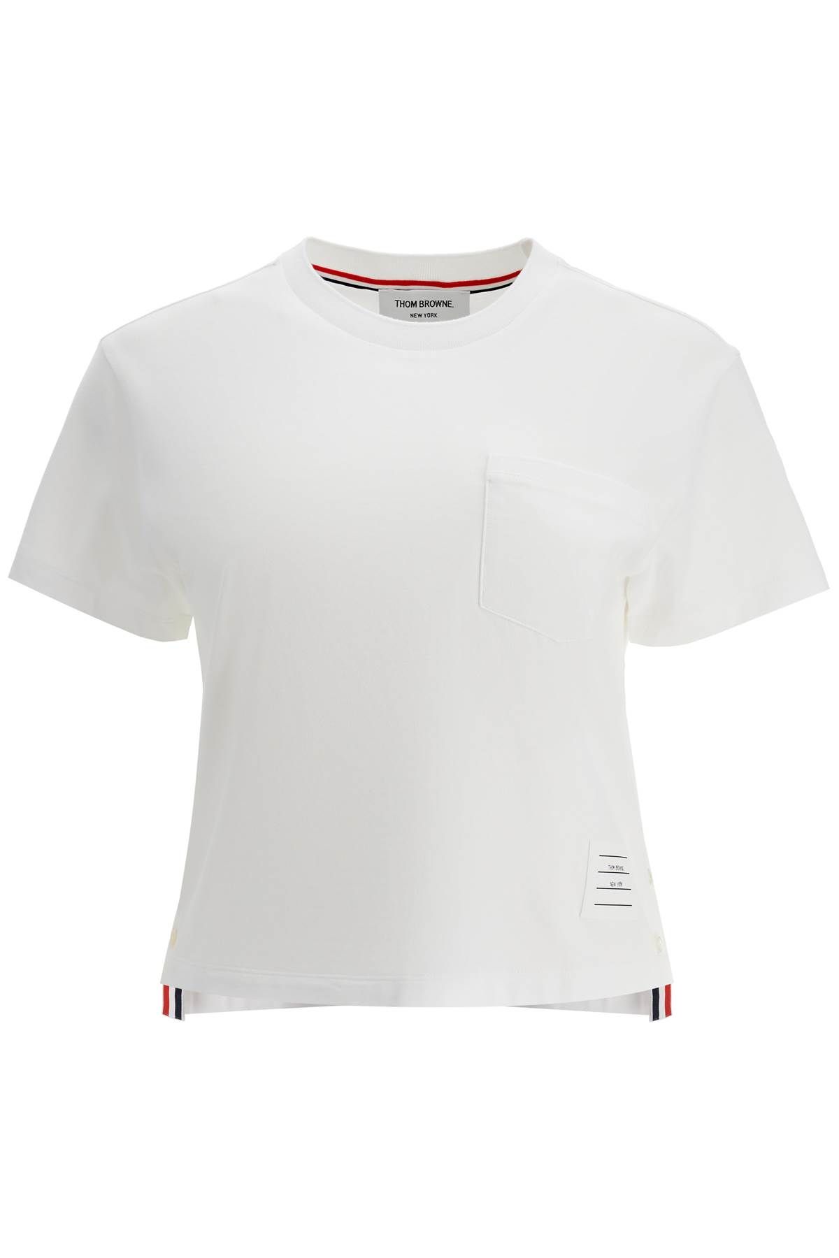 Thom Browne THOM BROWNE boxy t-shirt with pocket