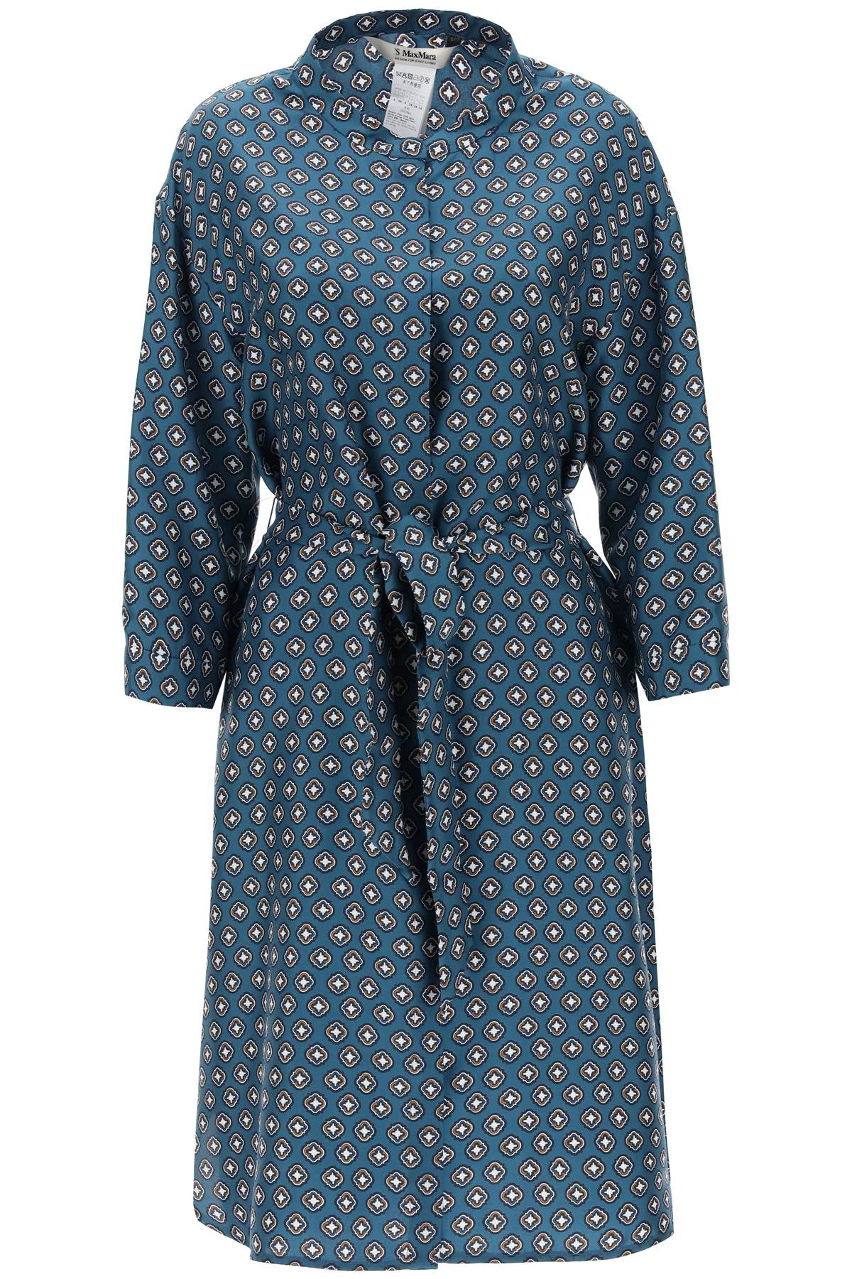  'S MAX MARA 'timetwill' midi kaftan dress in printed silk