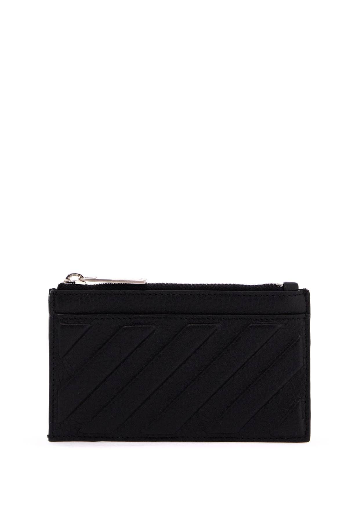 OFF-WHITE OFF-WHITE leather diag card holder