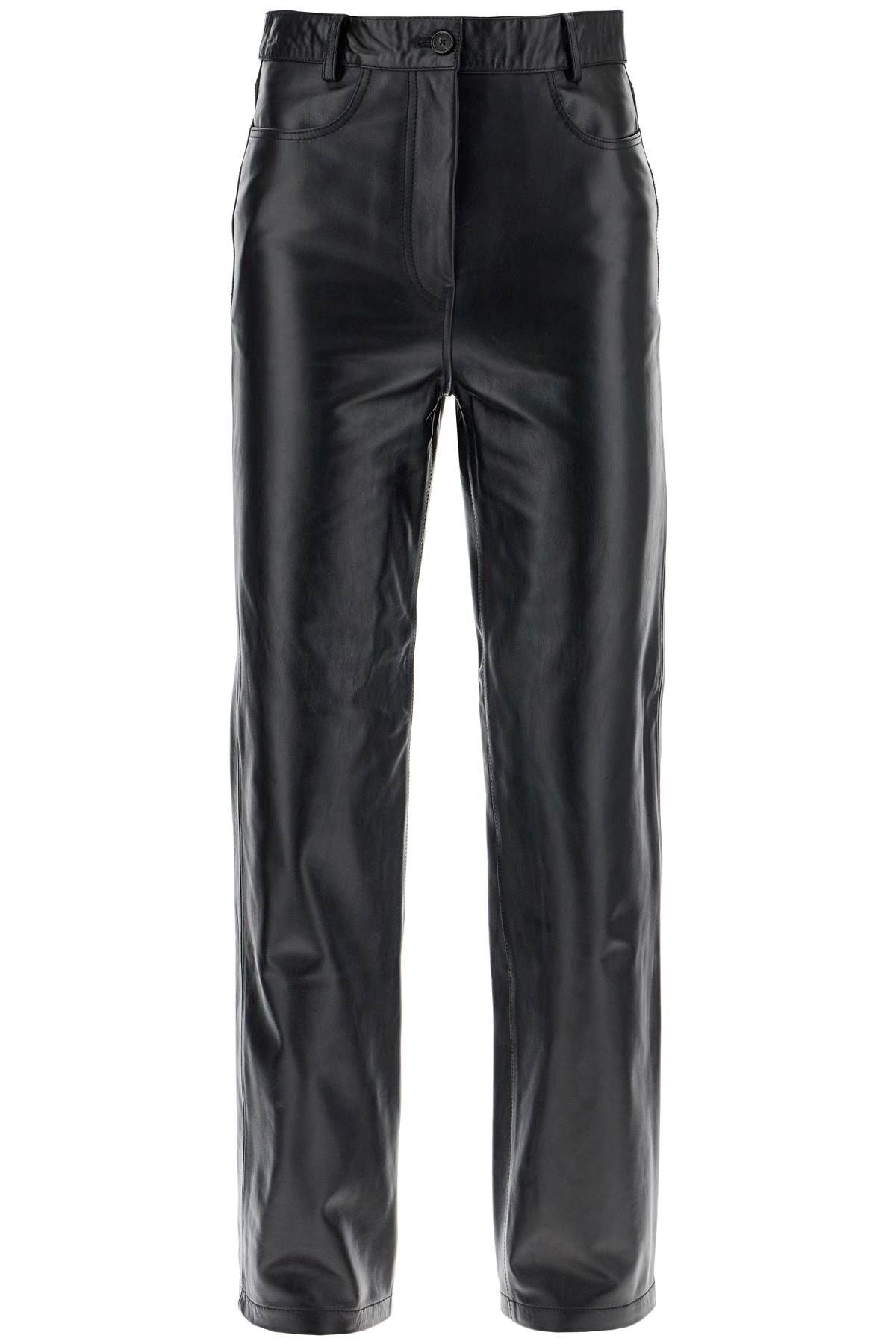 Toteme TOTEME straight leather pants for men