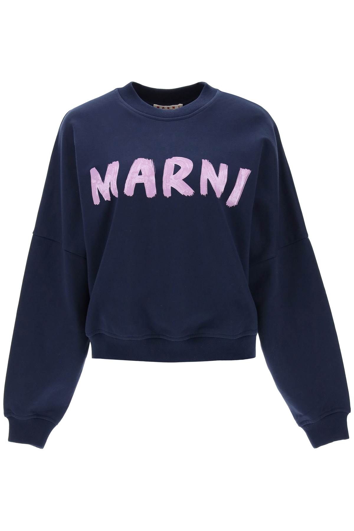 Marni MARNI logo print boxy sweatshirt