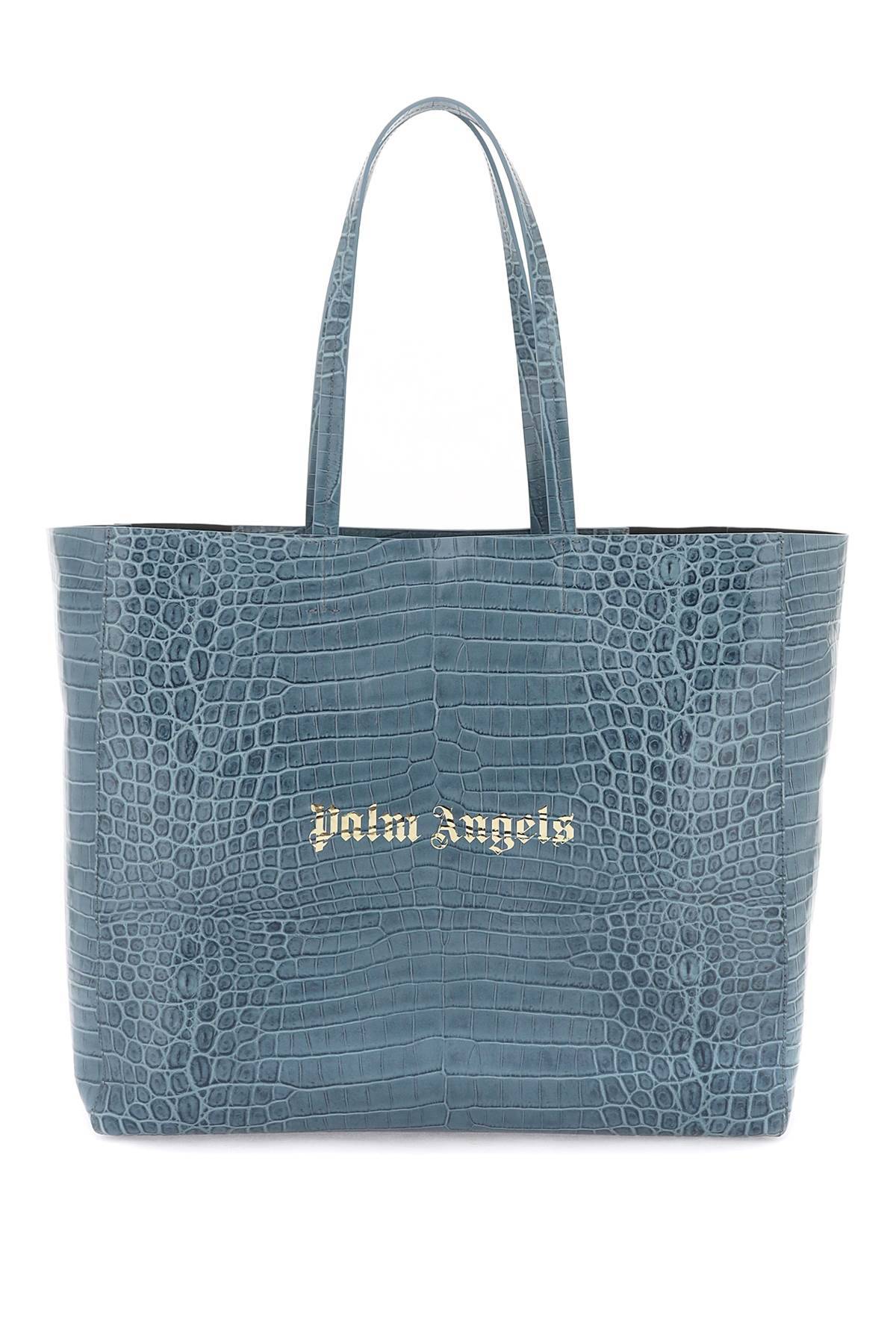 PALM ANGELS PALM ANGELS croco-embossed leather shopping bag