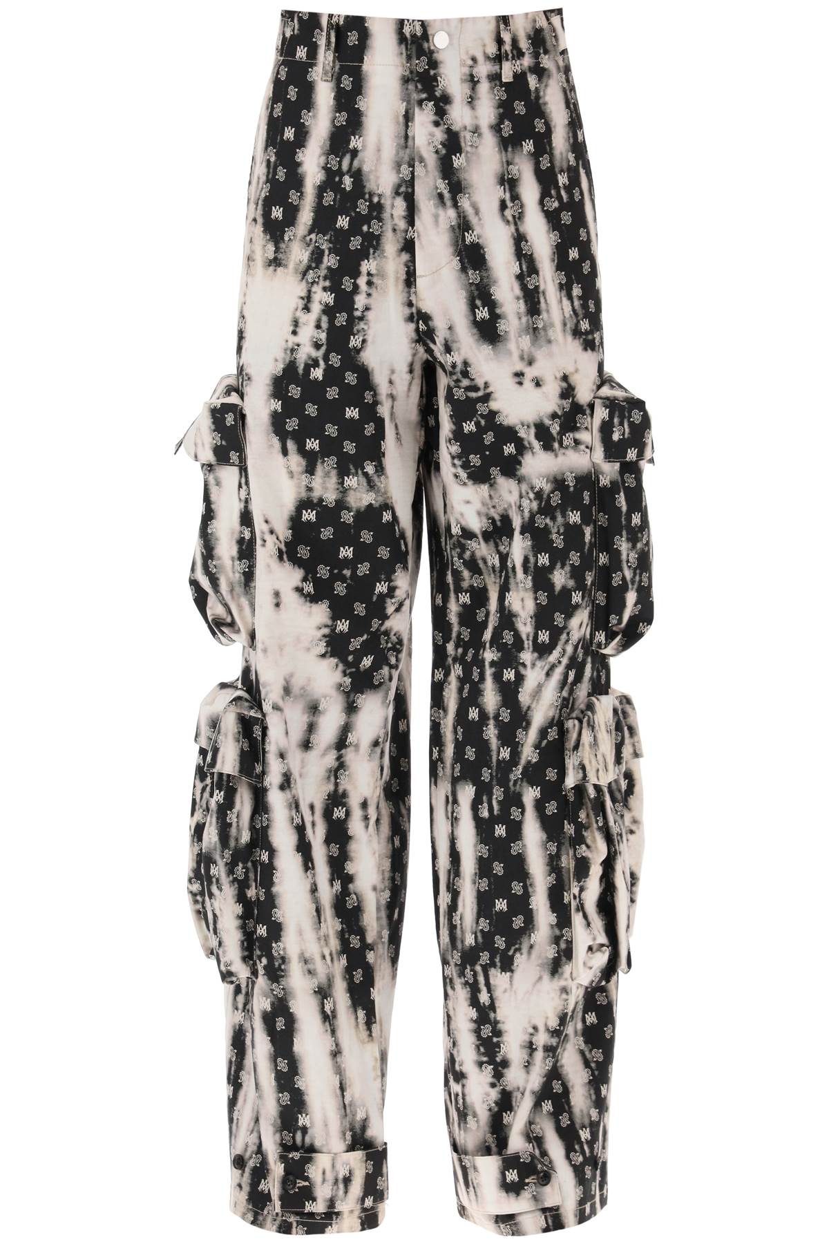 Amiri AMIRI bleached cargo pants with monogram motif