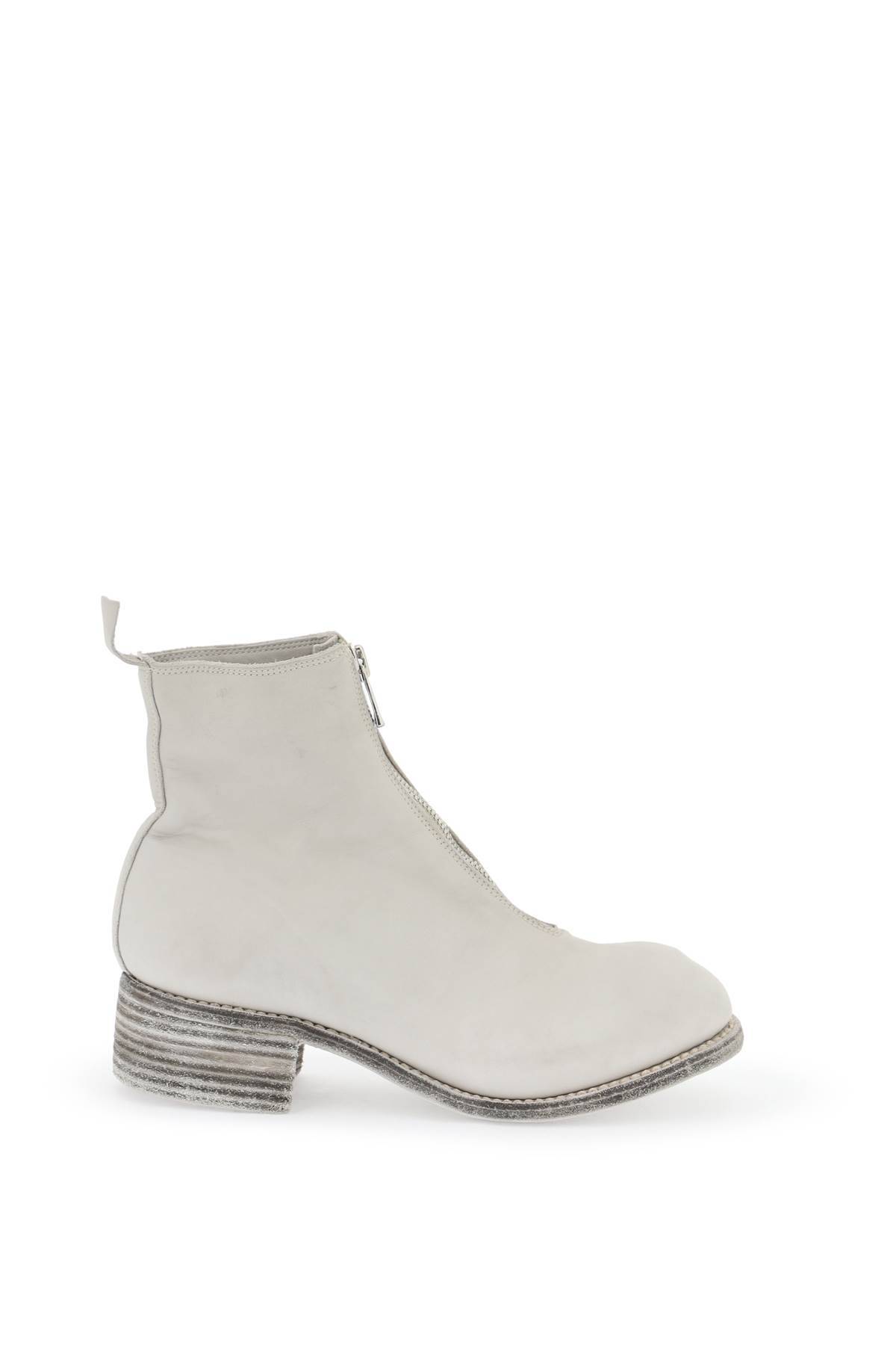 Guidi GUIDI front zip leather ankle boots
