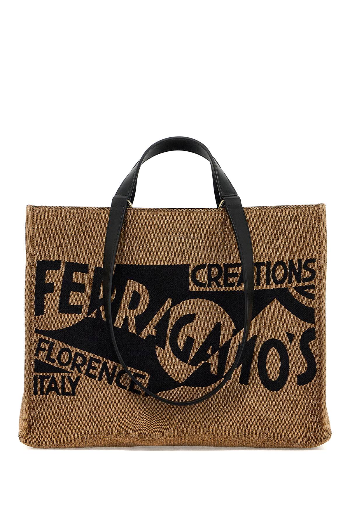 Ferragamo FERRAGAMO logo printed tote bag (m)