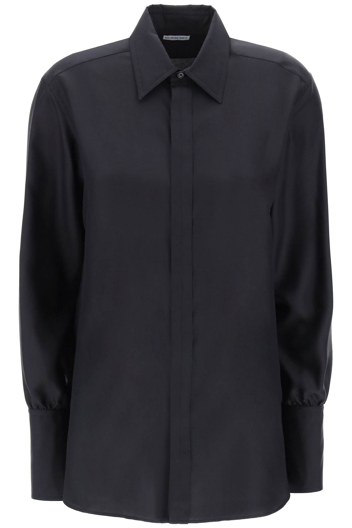 Burberry BURBERRY long-sleeved silk shirt