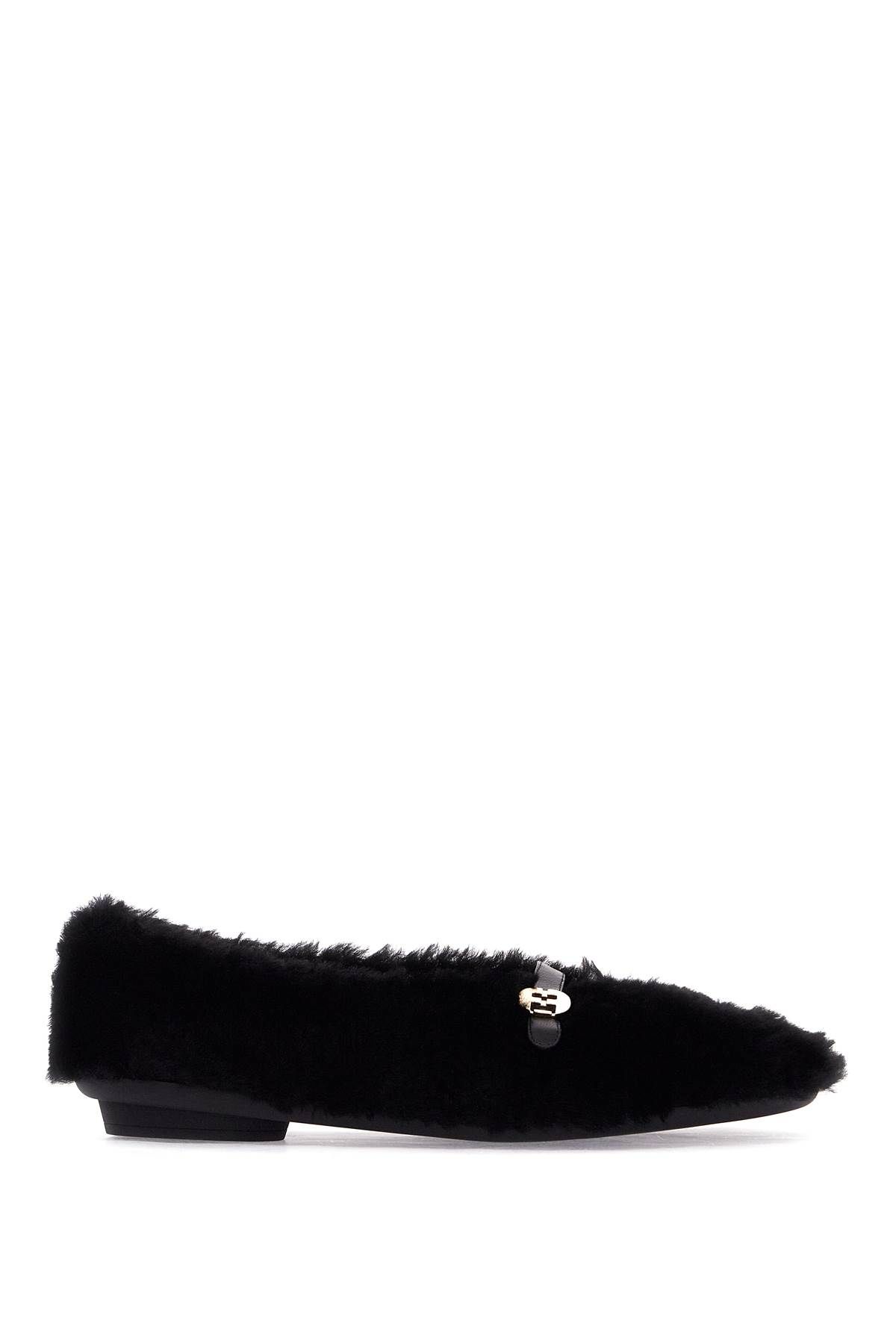 Ferragamo FERRAGAMO shearling ballet flats