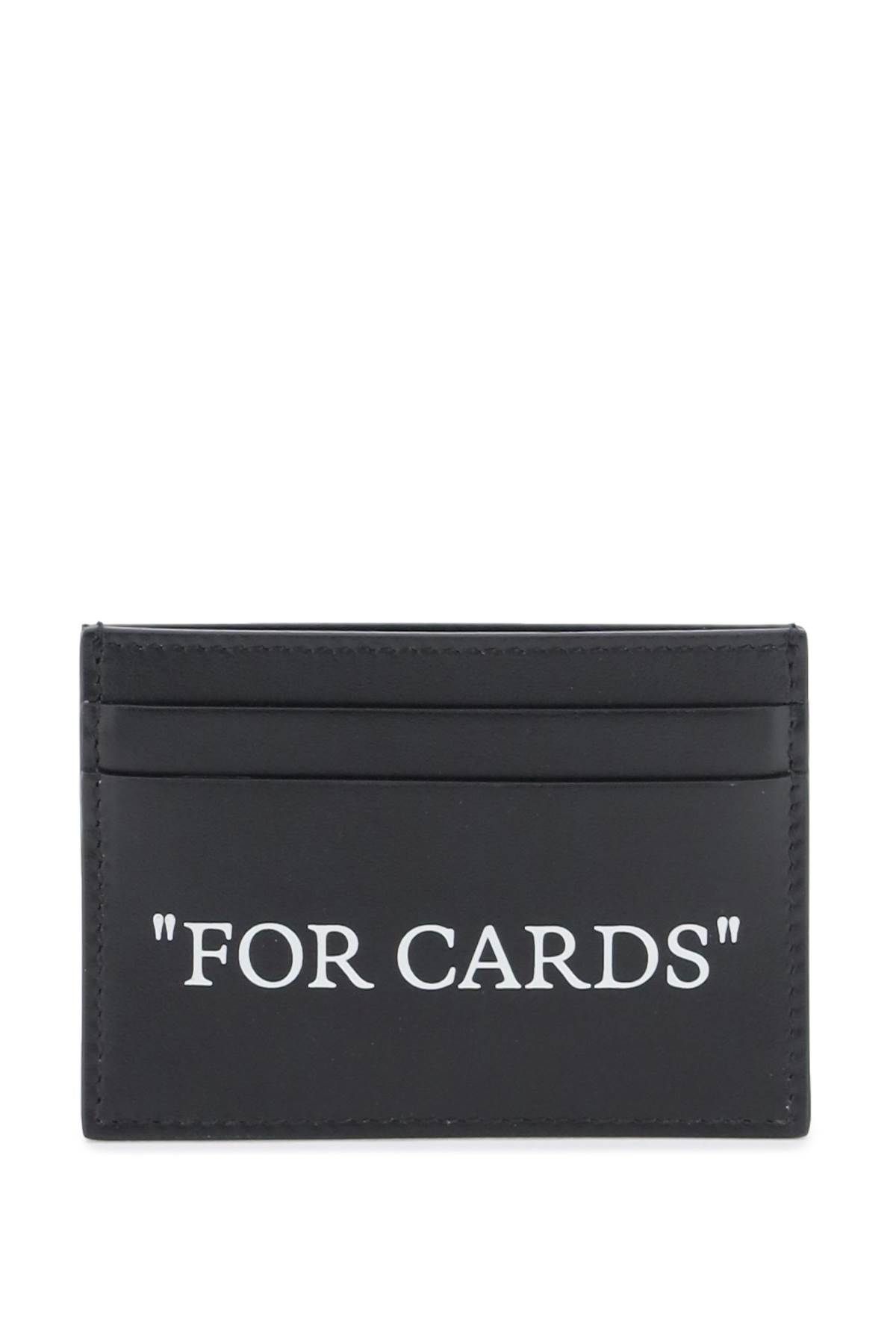 OFF-WHITE OFF-WHITE bookish card holder with lettering