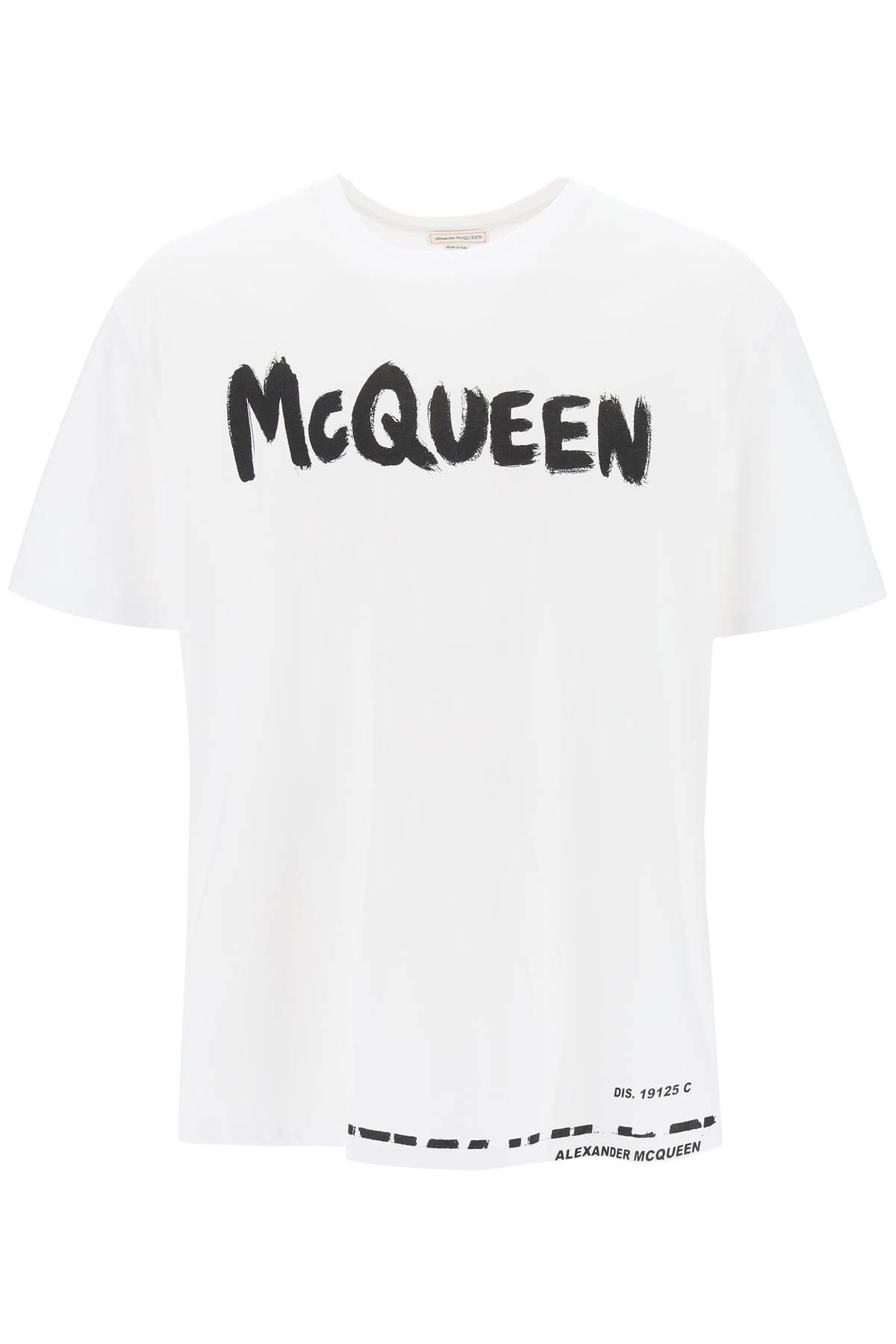 Alexander McQueen ALEXANDER MCQUEEN mcqueen graffiti t-shirt