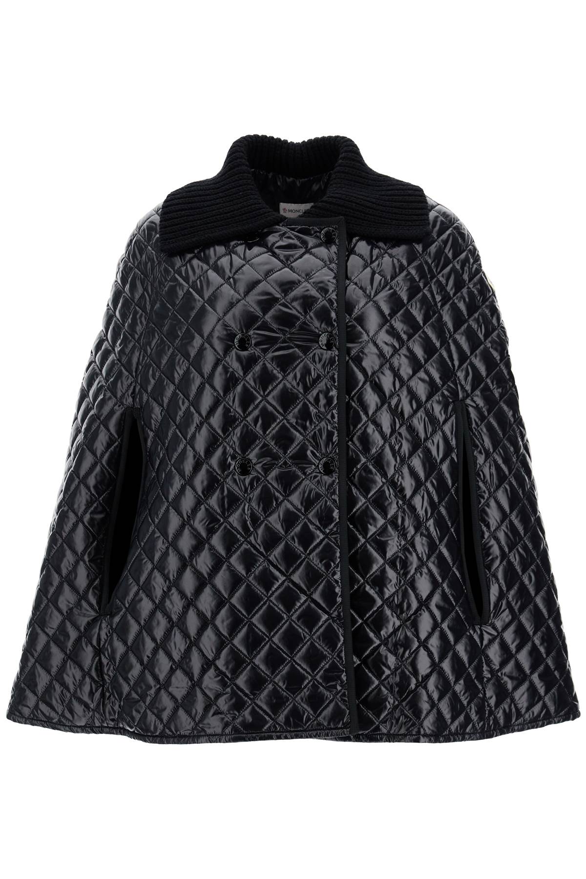 Moncler MONCLER quilted cape with collar