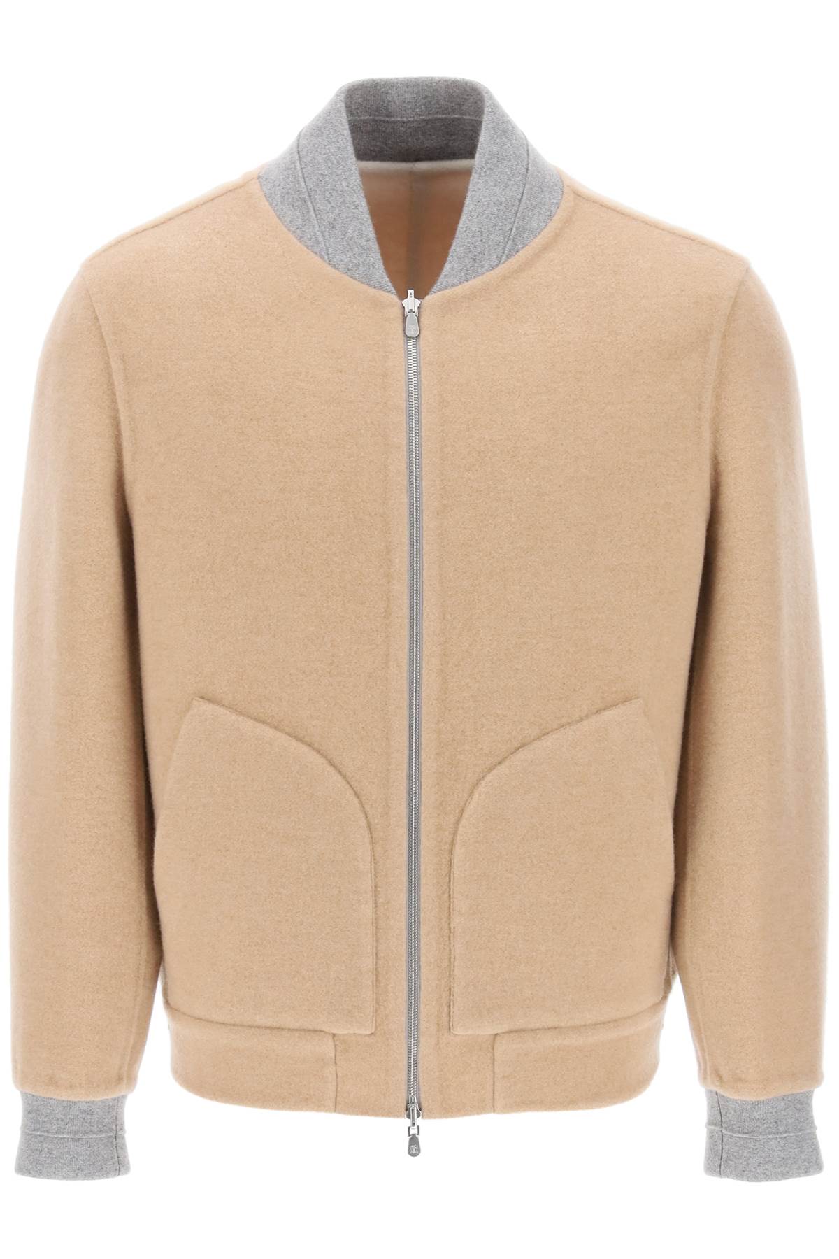 Brunello Cucinelli BRUNELLO CUCINELLI reversible cashmere bomber jacket