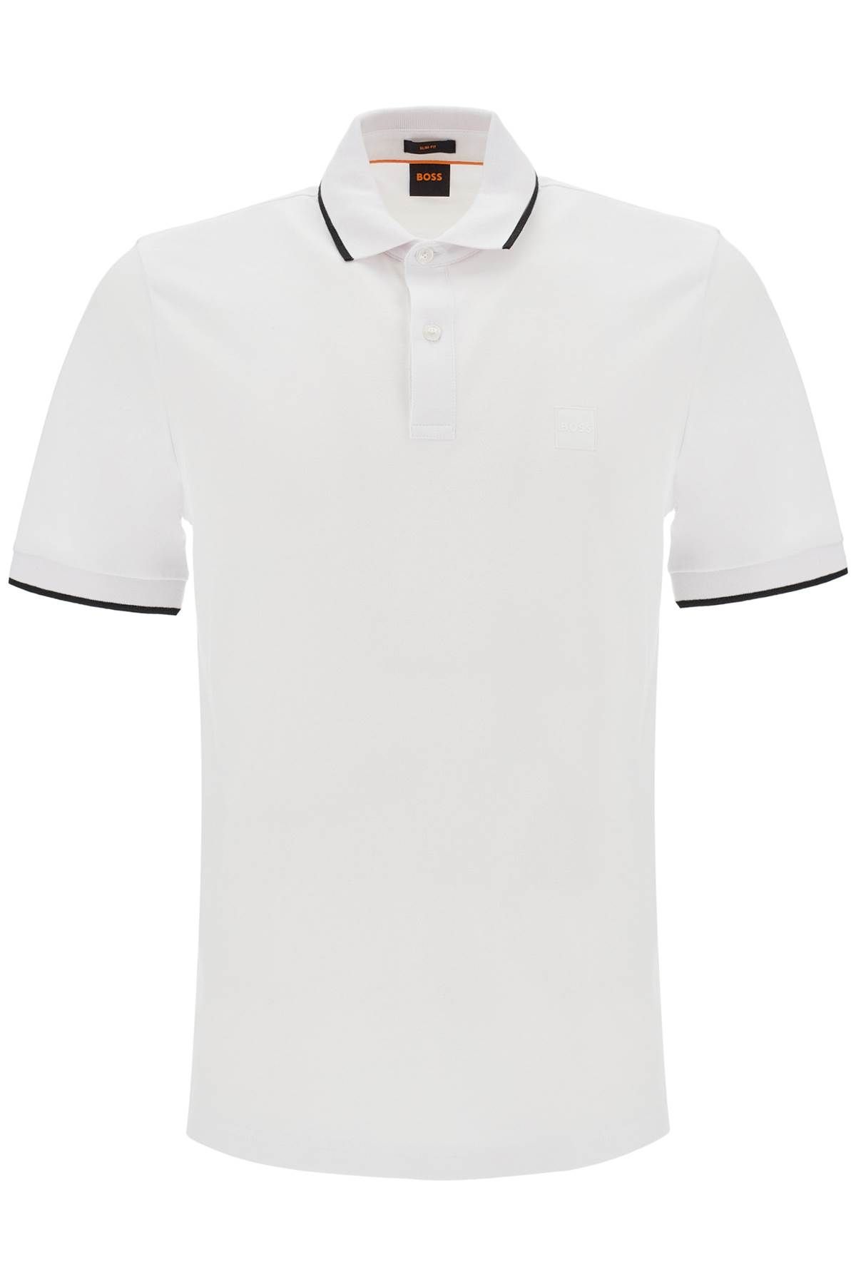 BOSS BOSS slim fit piqué polo shirt with tipped