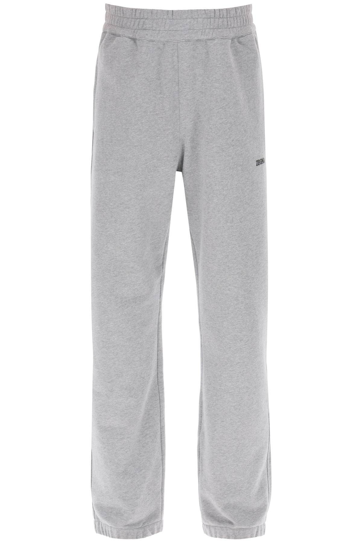 zegna ZEGNA joggers with rubberized logo