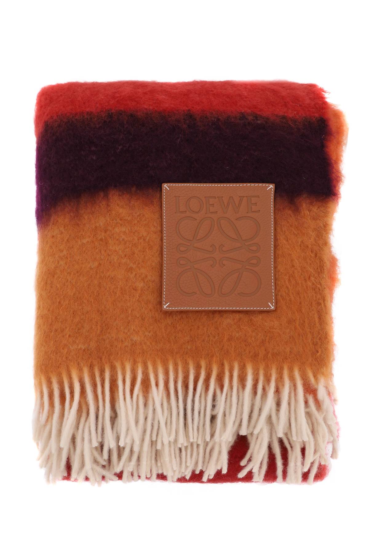 Loewe LOEWE mohair & wool striped blanket