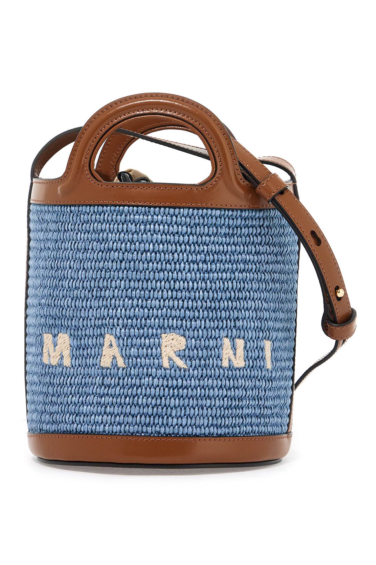 Marni MARNI raffia tropicalia bucket bag