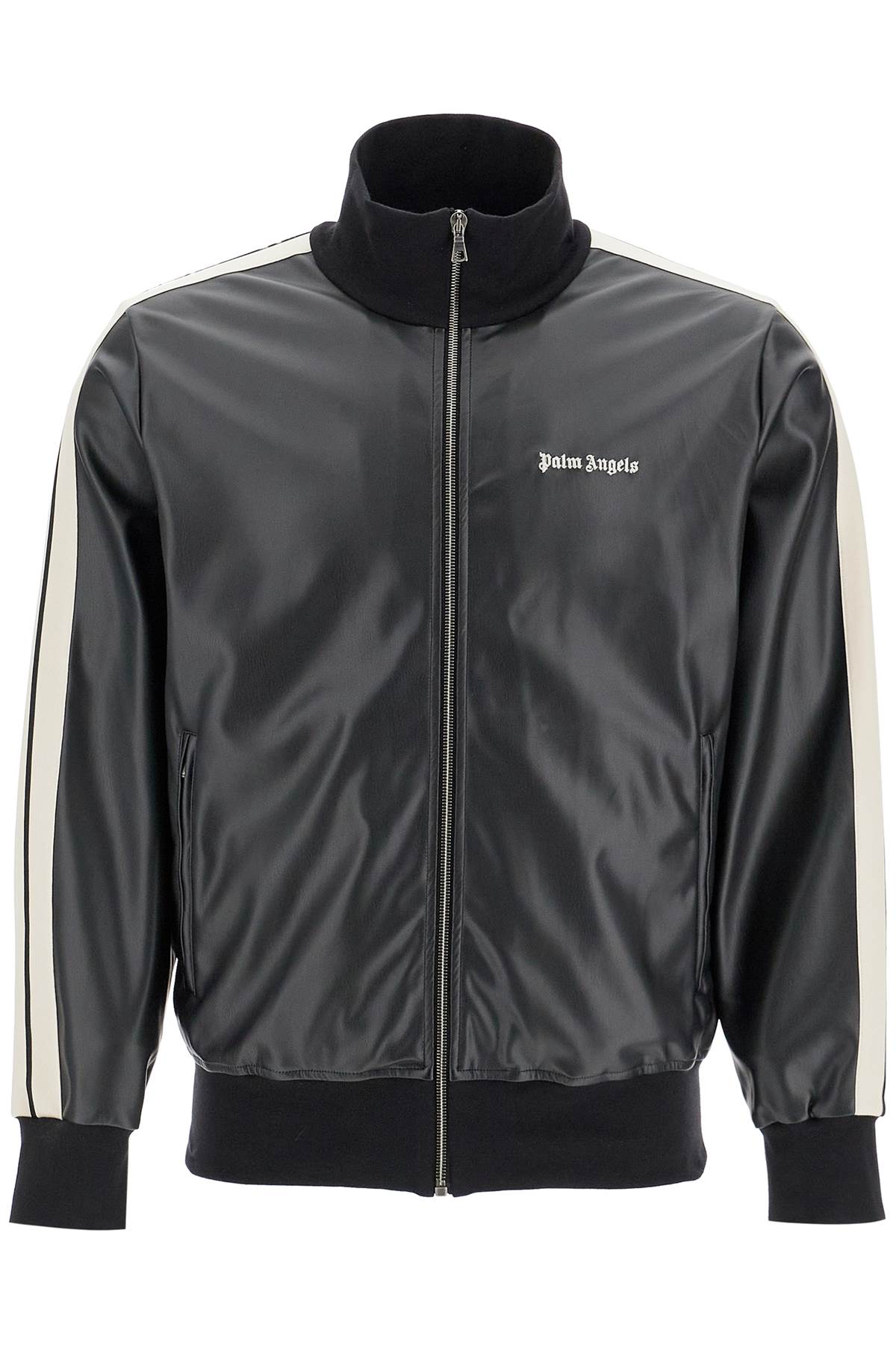 PALM ANGELS PALM ANGELS faux leather track jacket for