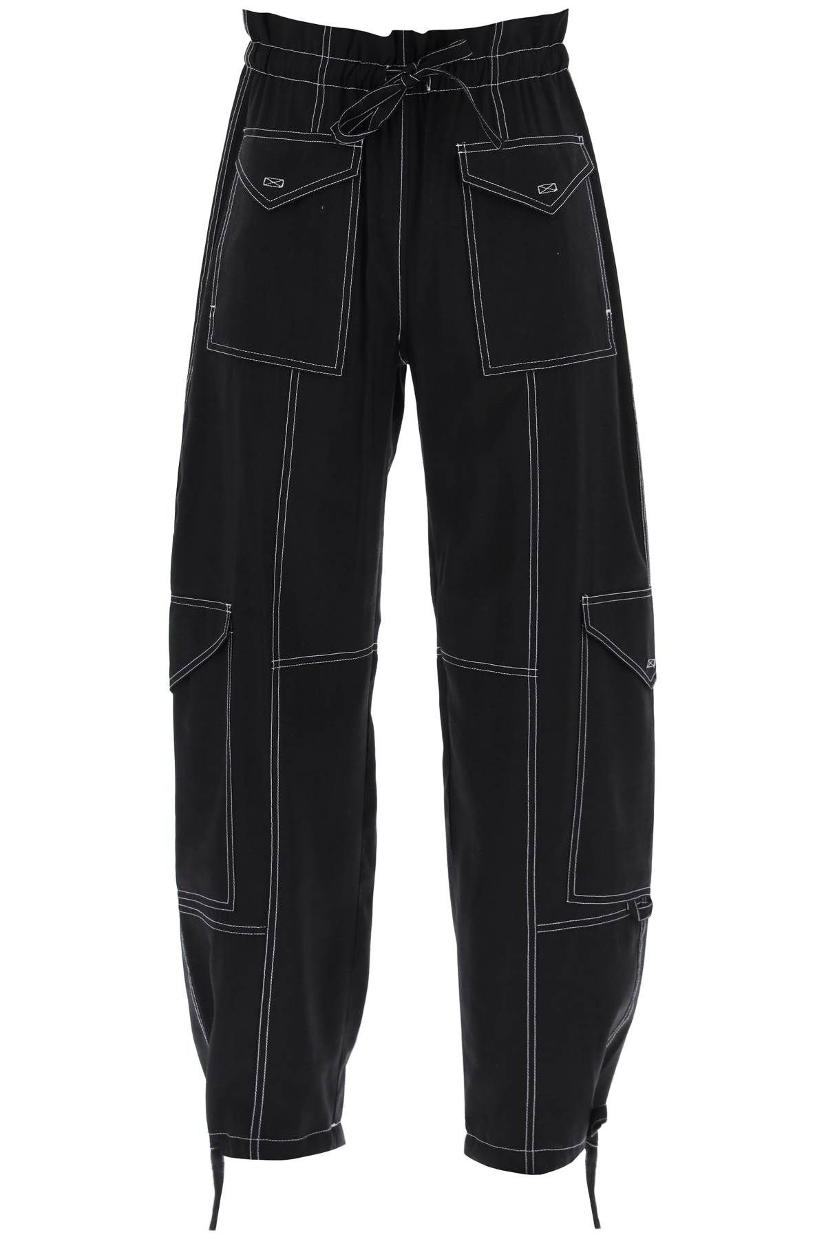 Ganni GANNI light slub pants