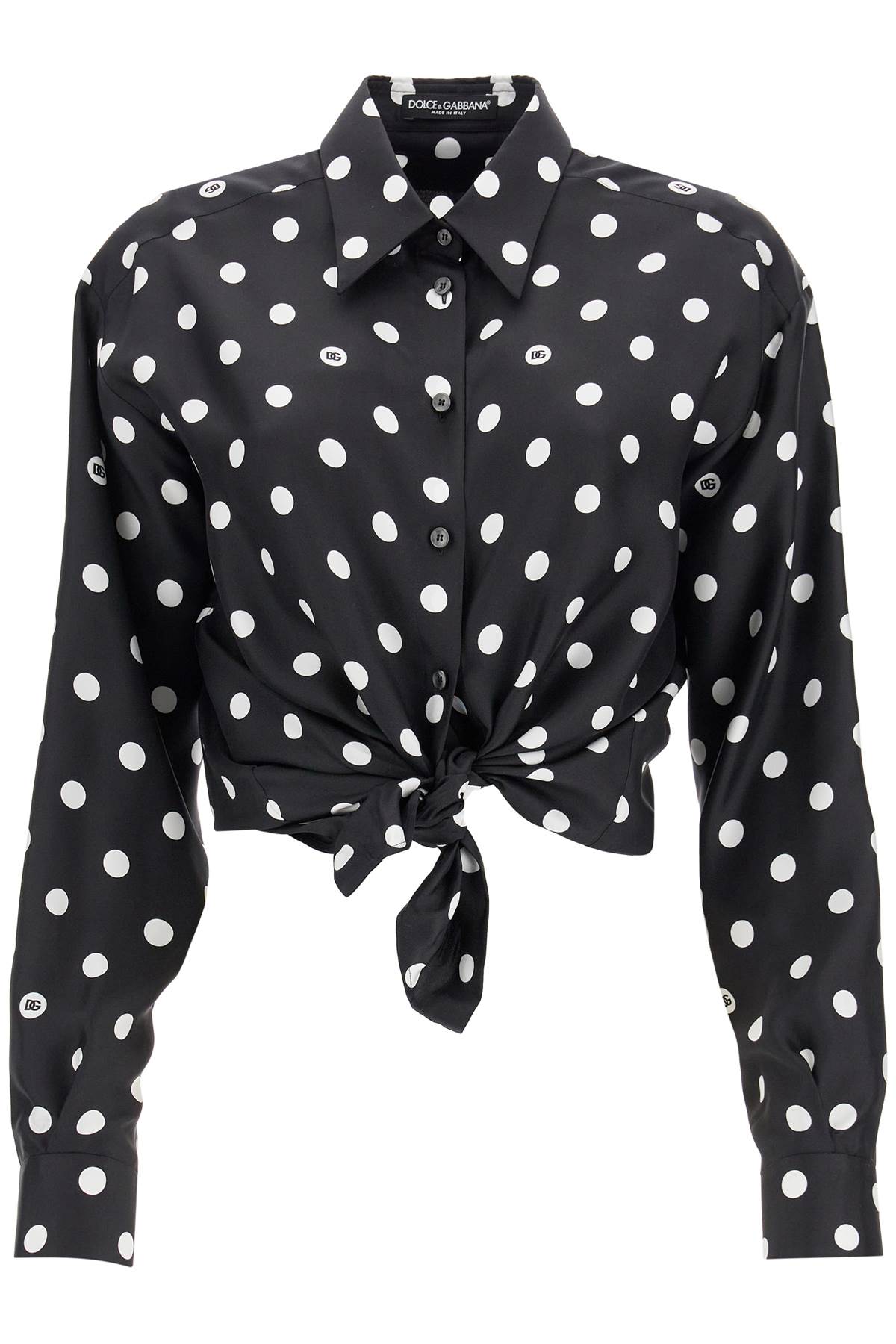 Dolce & Gabbana DOLCE & GABBANA silk polka dot print blouse