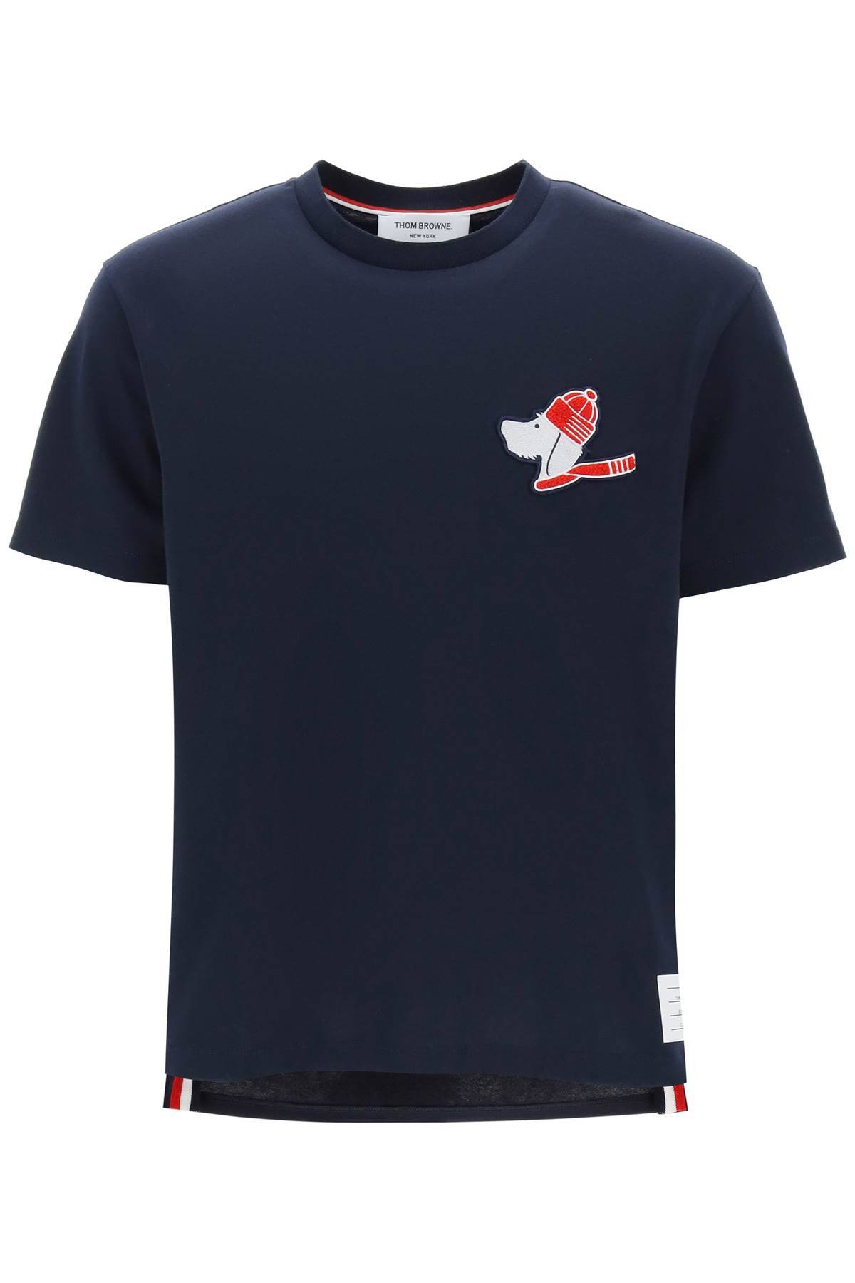Thom Browne THOM BROWNE hector patch t-shirt with