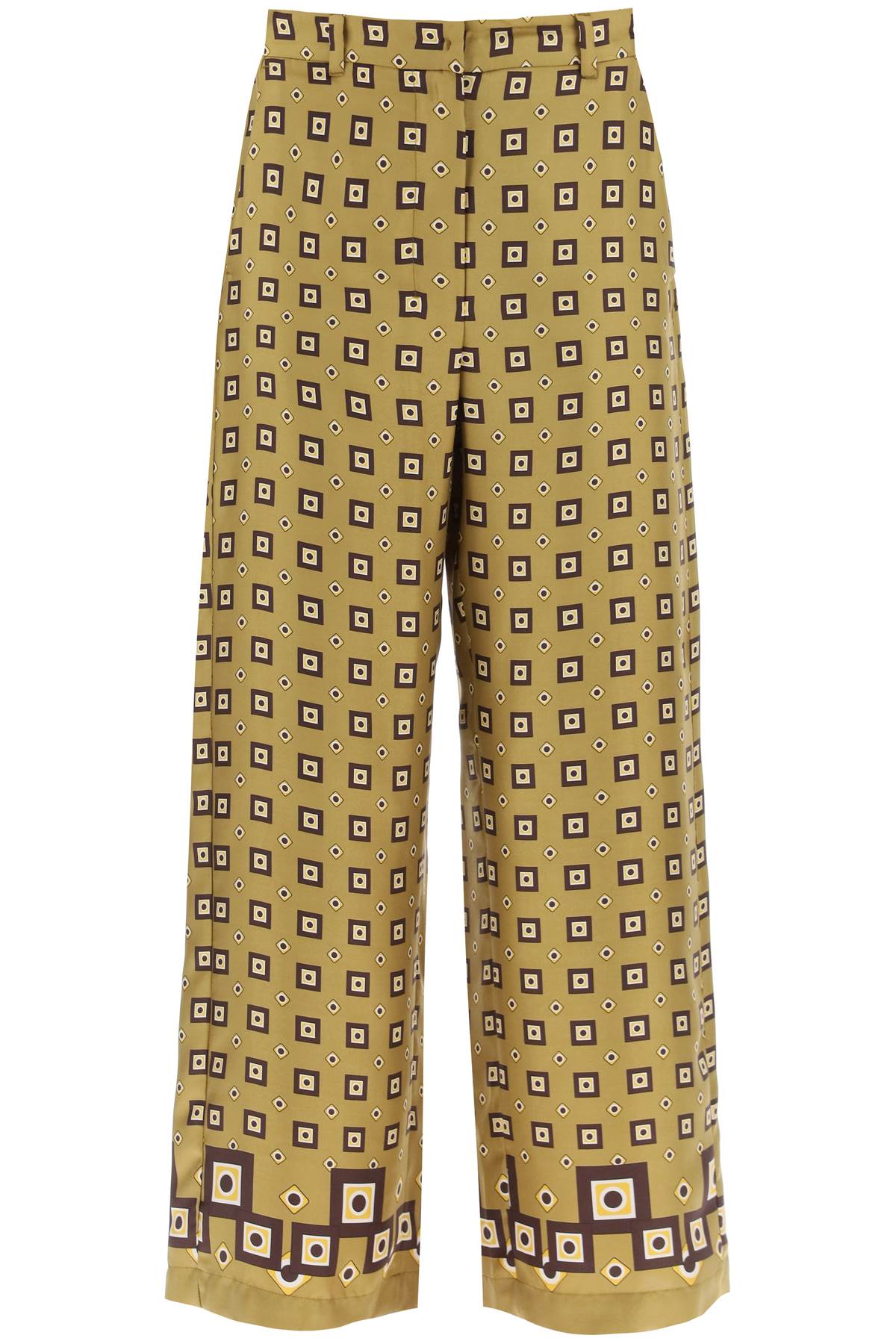  'S MAX MARA 'timep' printed silk pants