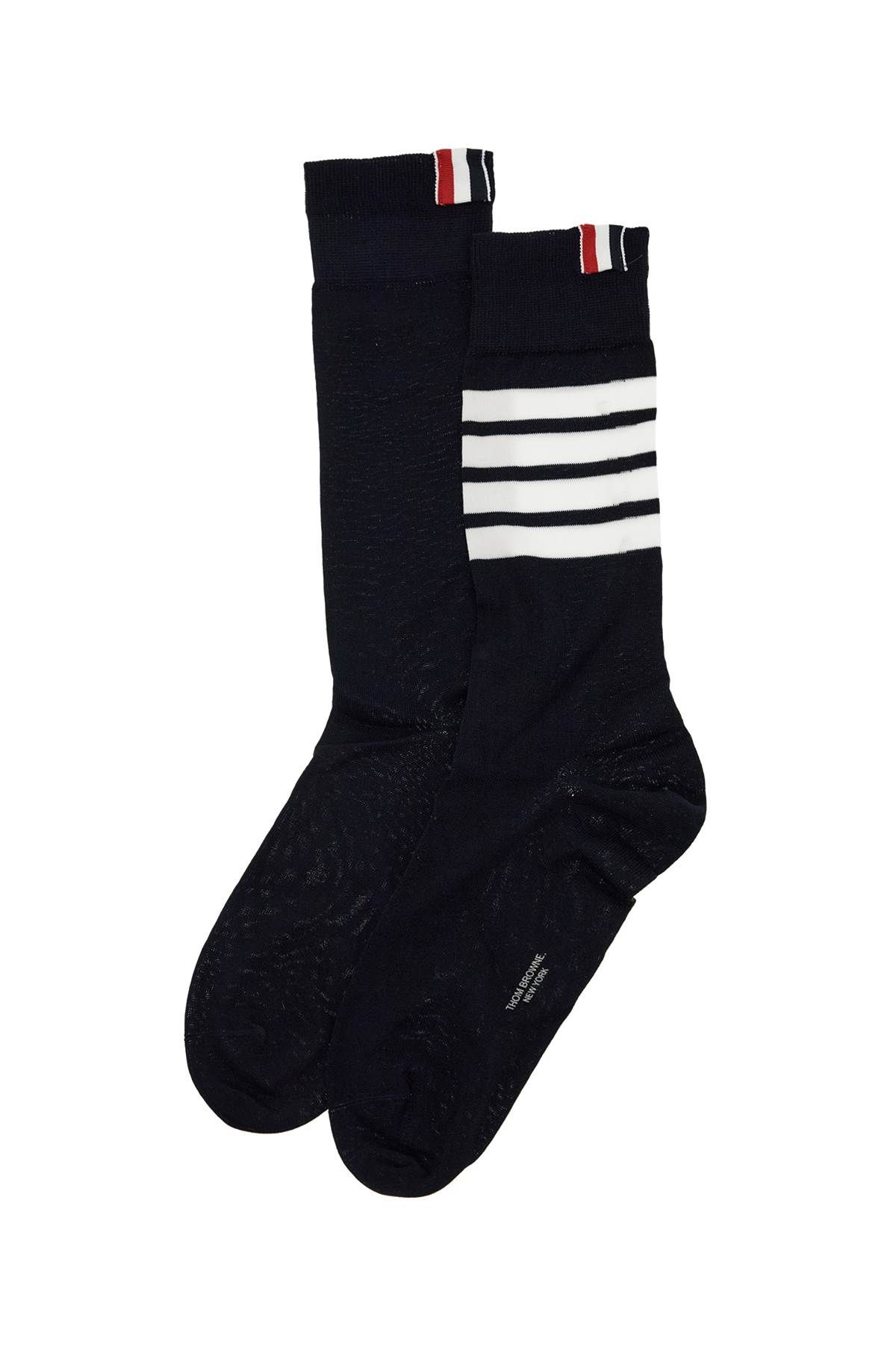 Thom Browne THOM BROWNE long 4-bar lightweight cotton socks