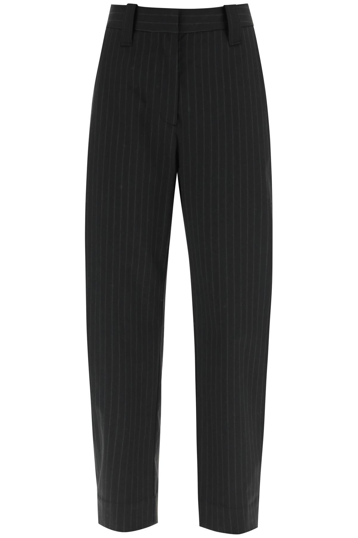 Ganni GANNI pinstriped carrot pants