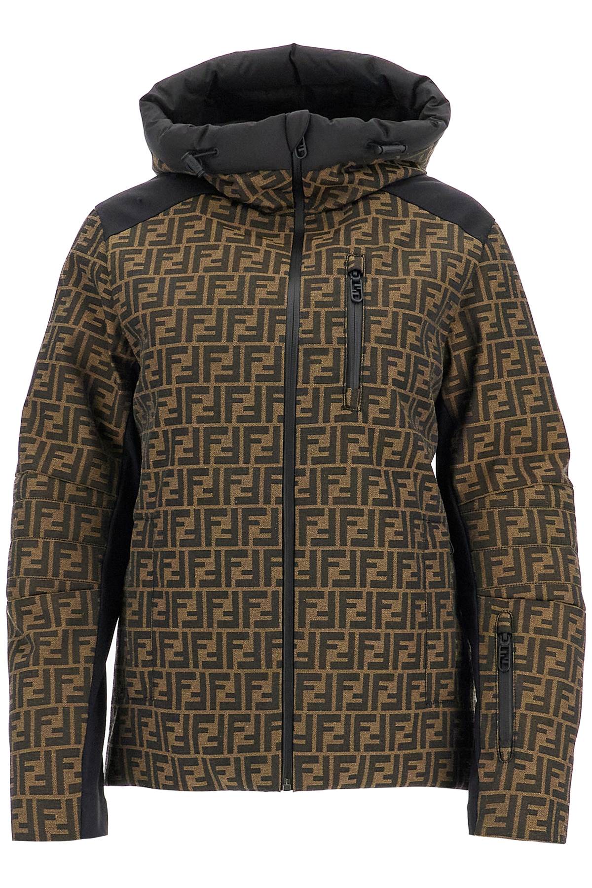 FENDI FENDI 'canvas ff ski down jacket with feather