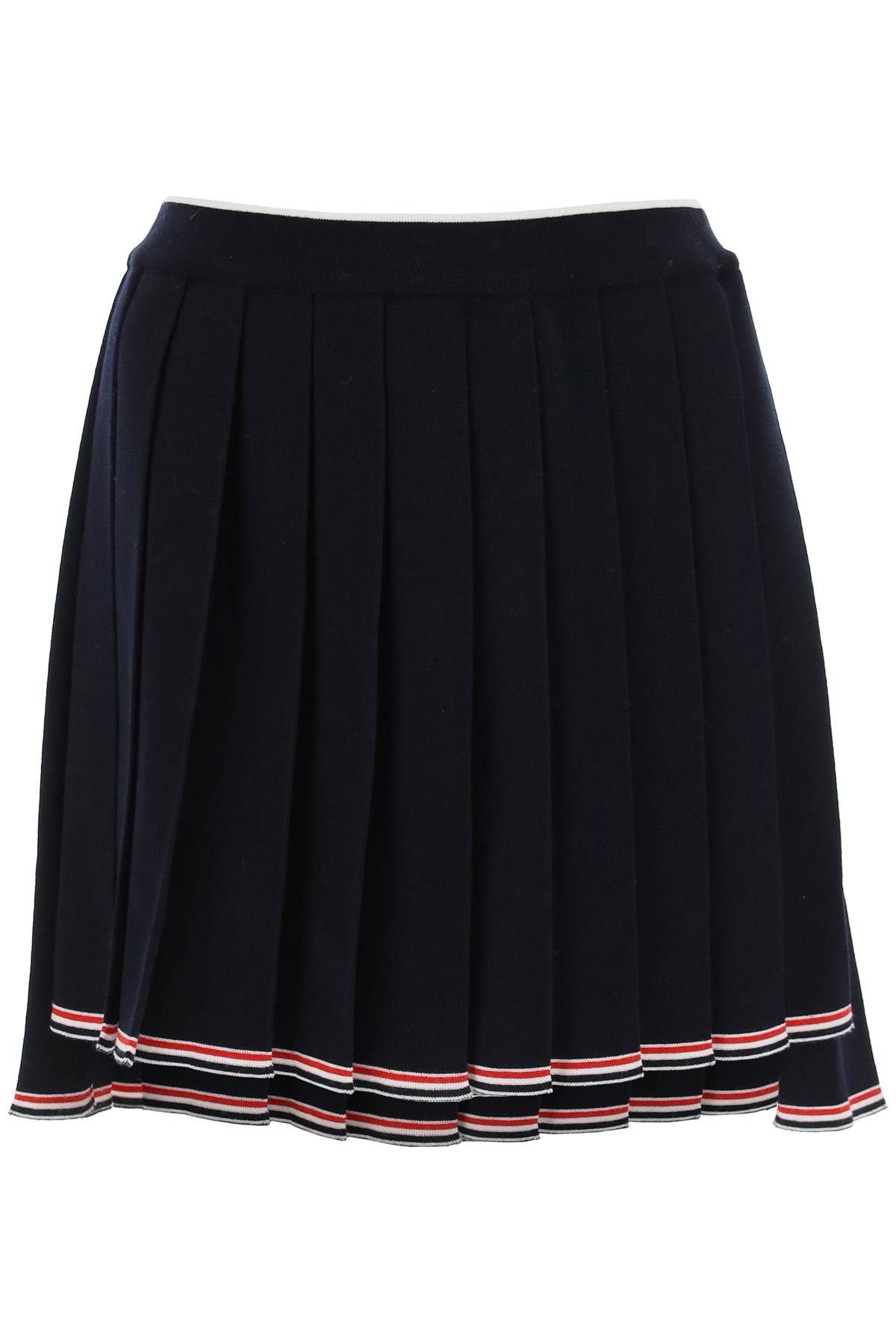 Thom Browne THOM BROWNE knitted pleated mini skirt