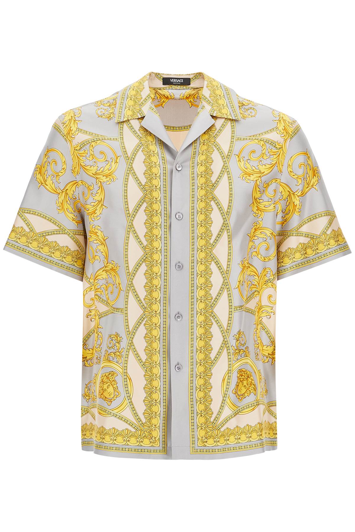 Versace VERSACE "printed silk bowling shirt from the gods' collection