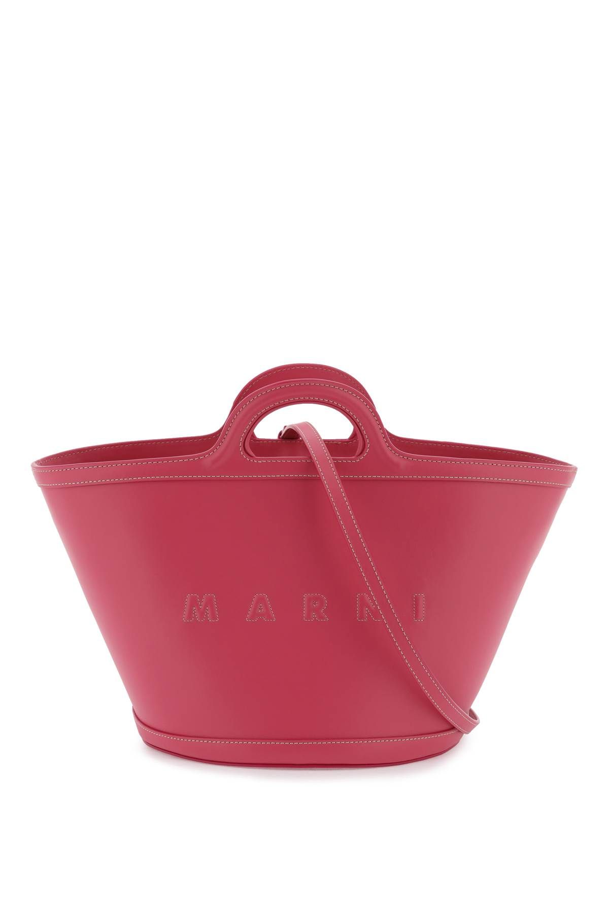 Marni MARNI leather small tropicalia bucket bag