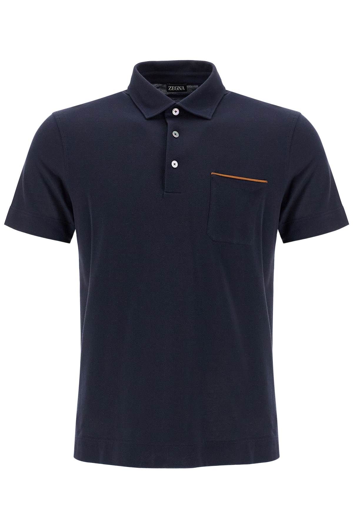 zegna ZEGNA piqué polo shirt with pocket