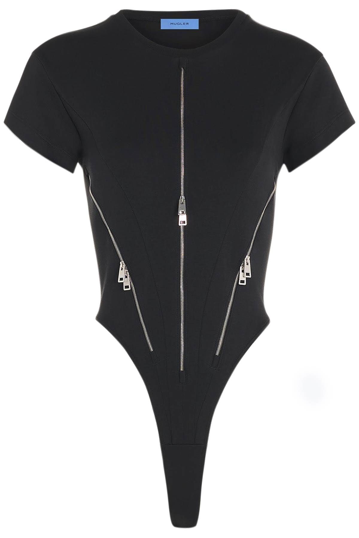 Mugler MUGLER zipped cotton bodysuit