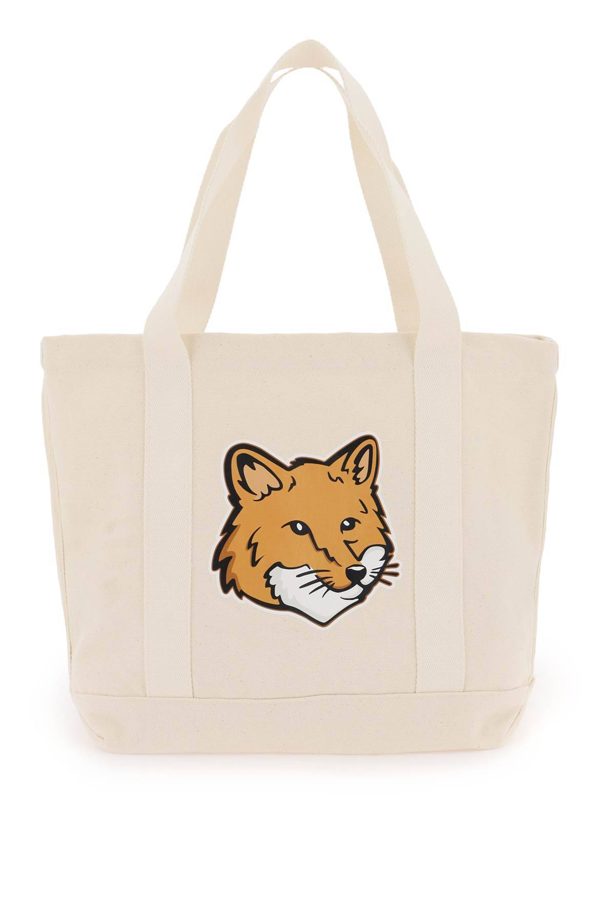 Maison Kitsuné MAISON KITSUNE fox head tote bag