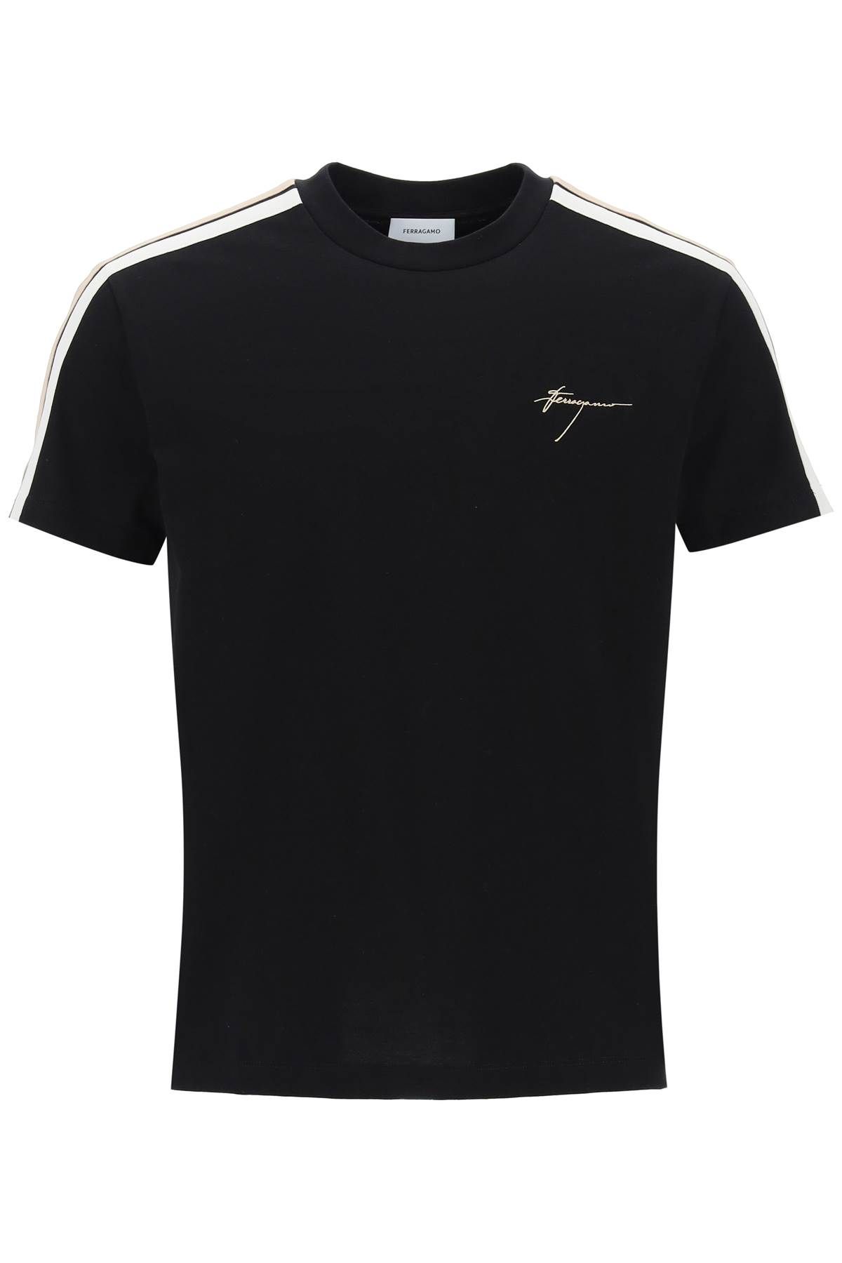 Ferragamo FERRAGAMO t-shirt with side stripes