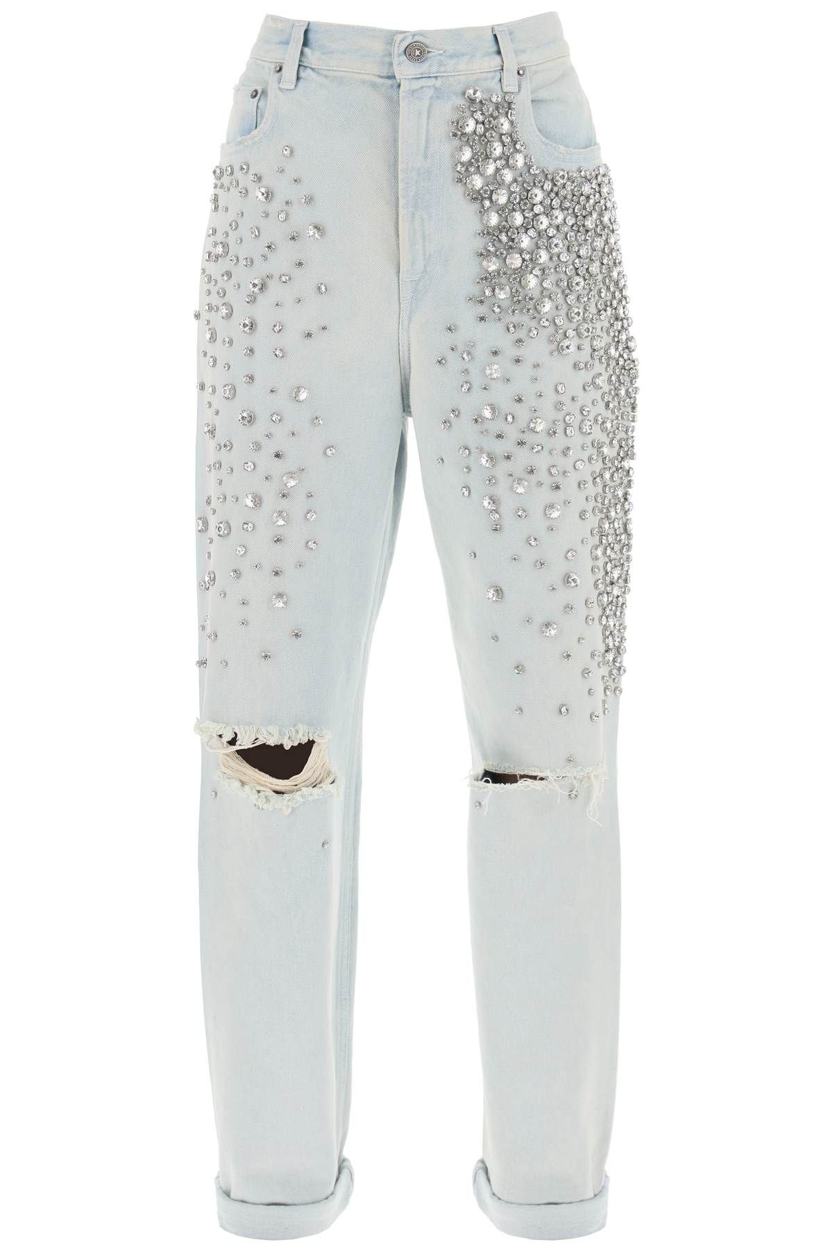 Golden Goose GOLDEN GOOSE bleached jeans with crystals