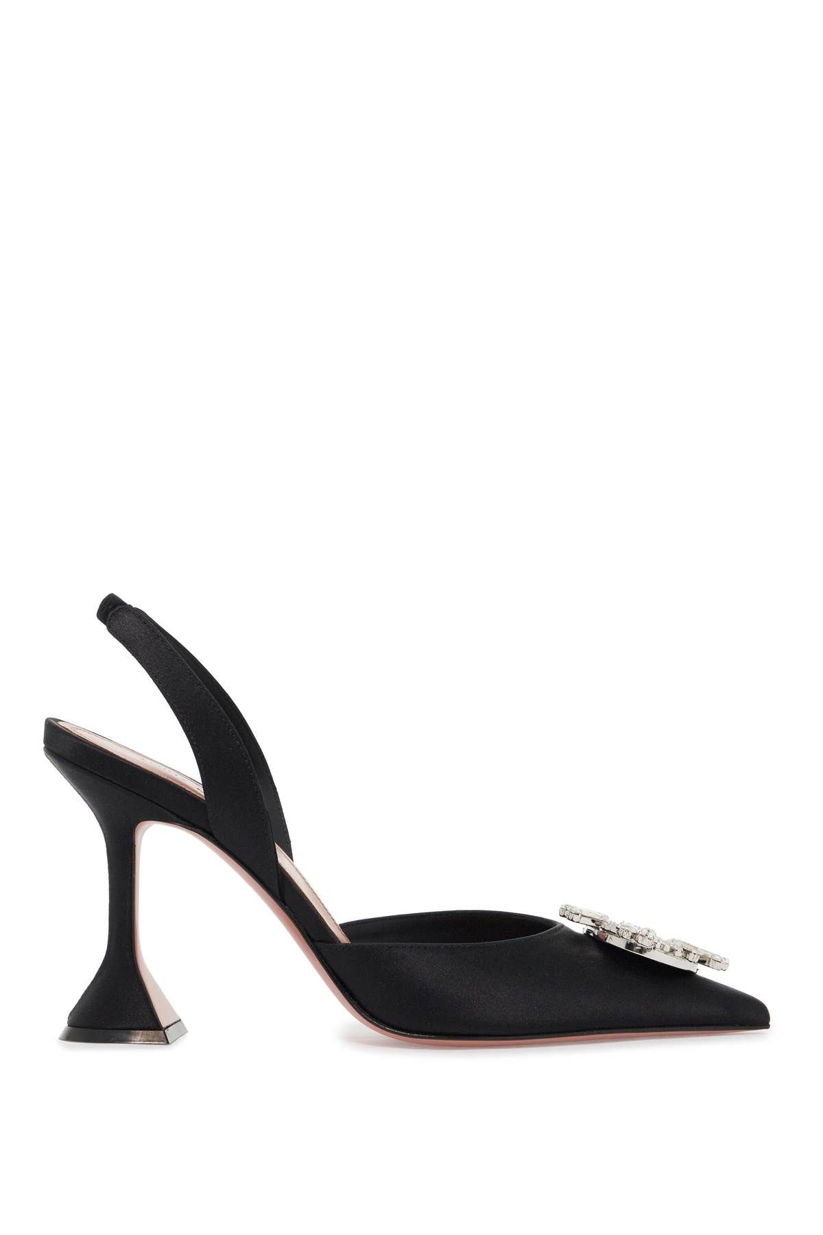 Amina Muaddi AMINA MUADDI satin begum slingback pumps