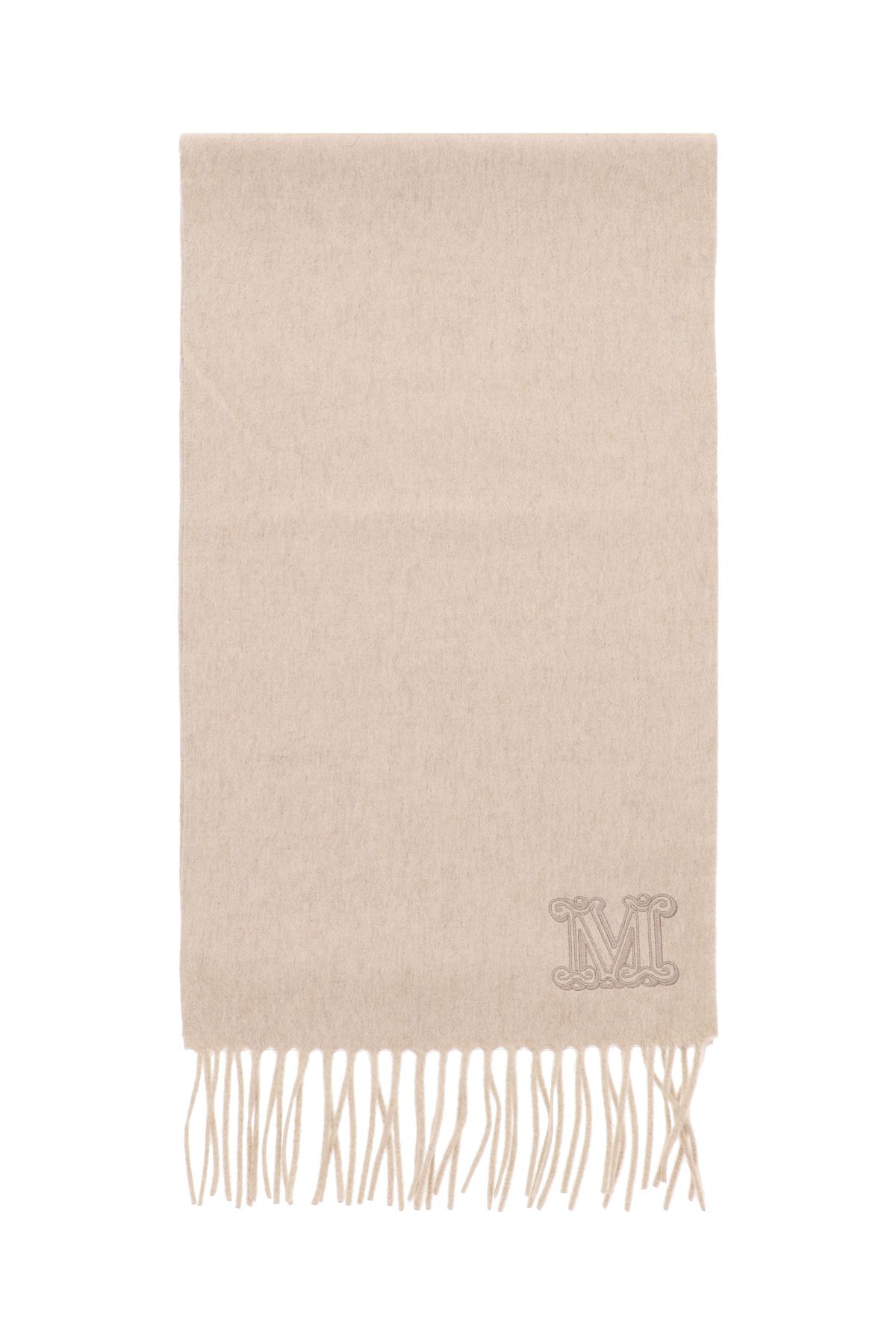 Max Mara MAX MARA cashmere scarf with monogram