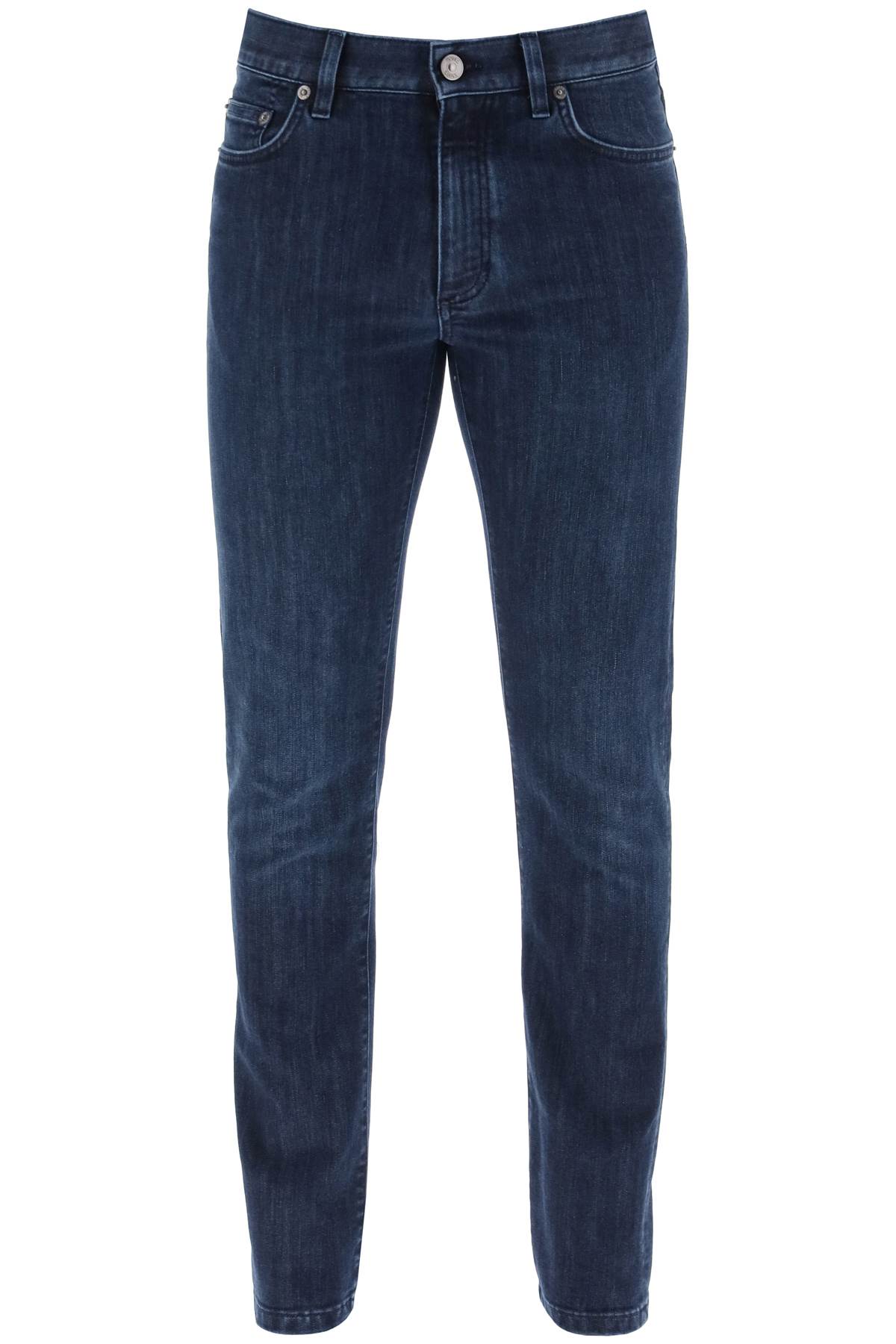 zegna ZEGNA slim fit jeans in stretch denim