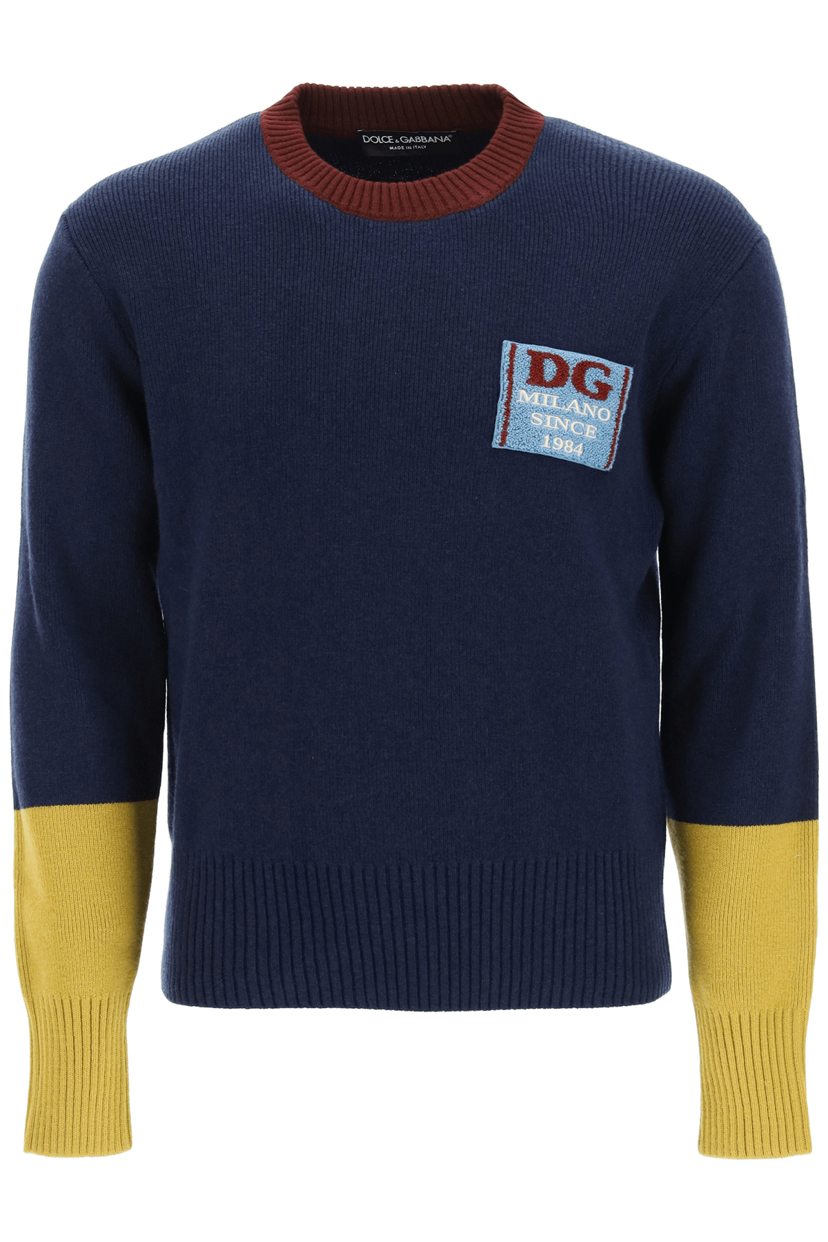 Dolce & Gabbana DOLCE & GABBANA wool sweater with logo patch