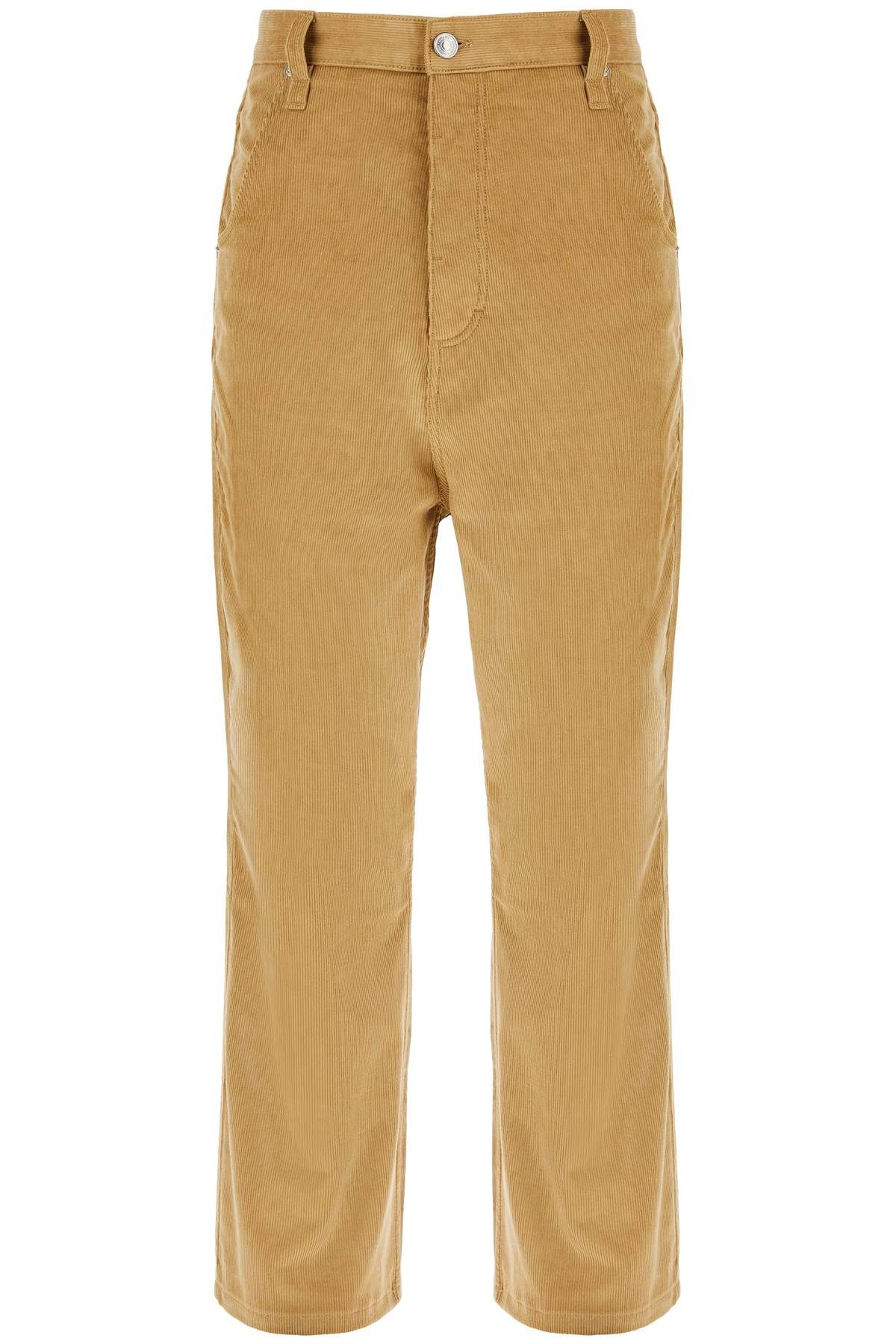  AMI ALEXANDRE MATIUSSI baggy corduroy pants with rib