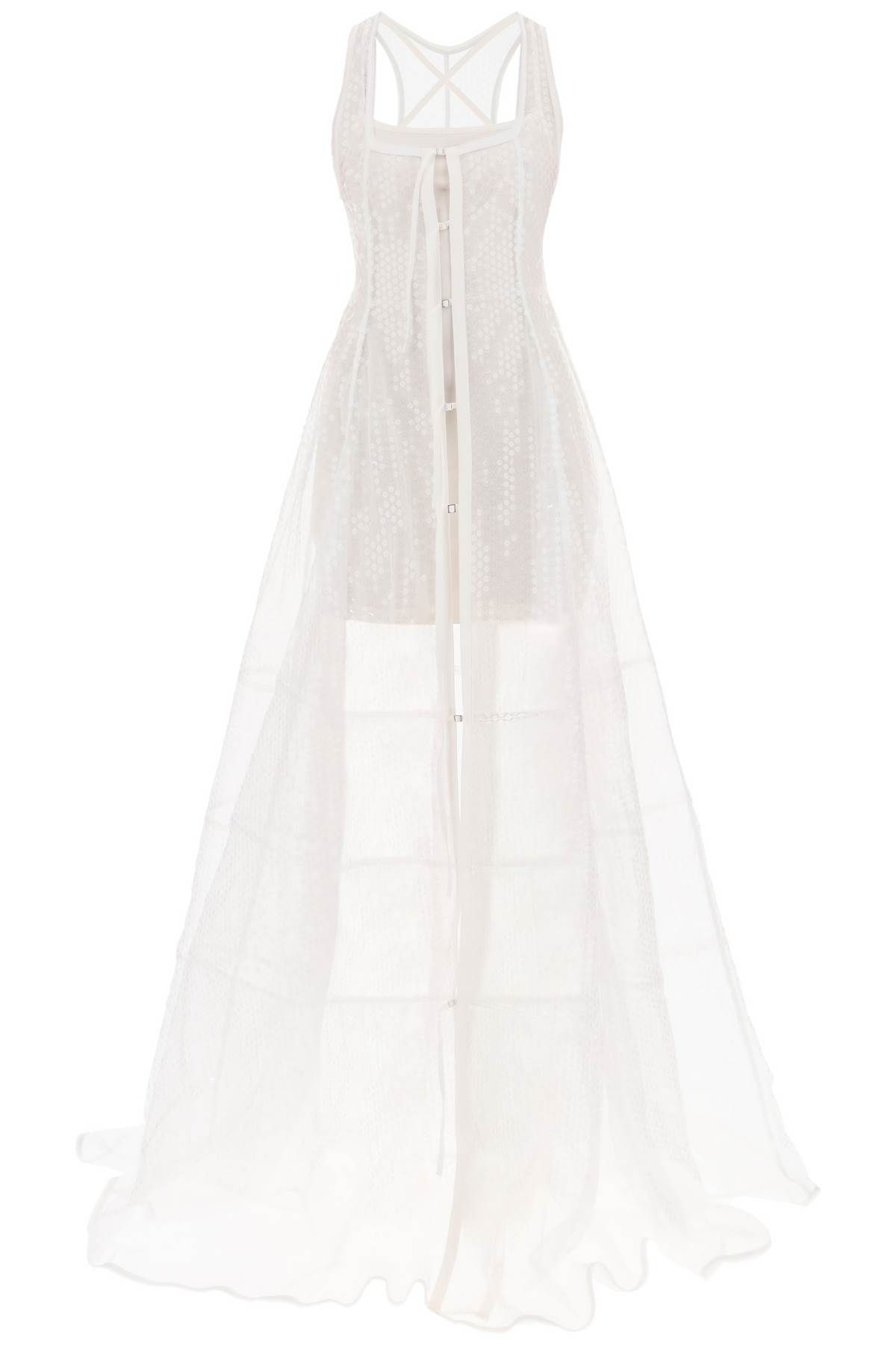 Jacquemus JACQUEMUS la robe dentelle maxi sequined dress