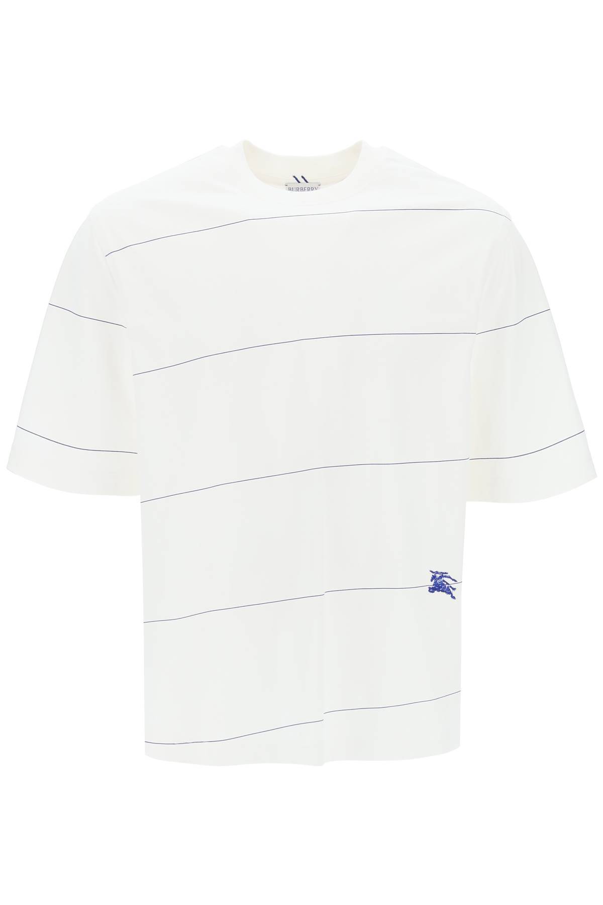 Burberry BURBERRY striped t-shirt with ekd embroidery
