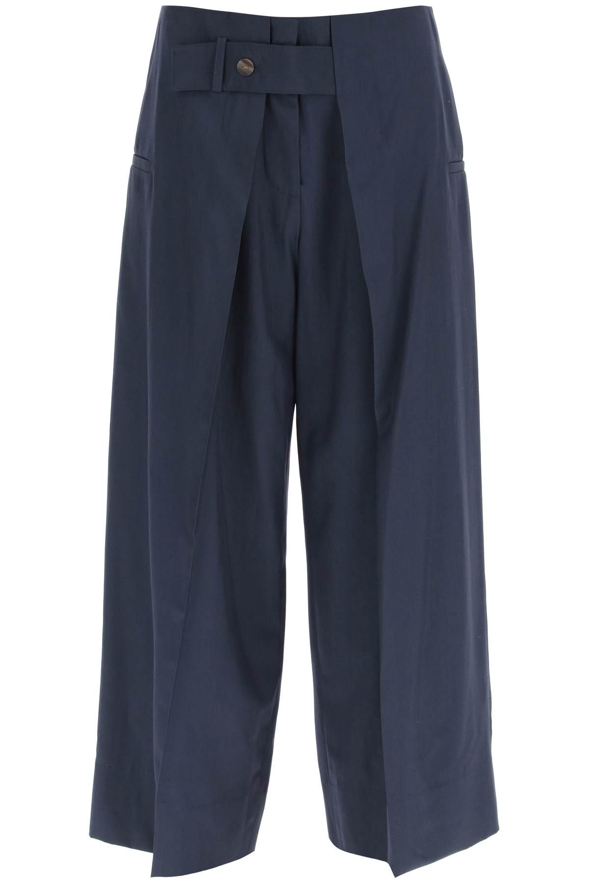 Loewe LOEWE pleated cropped pants