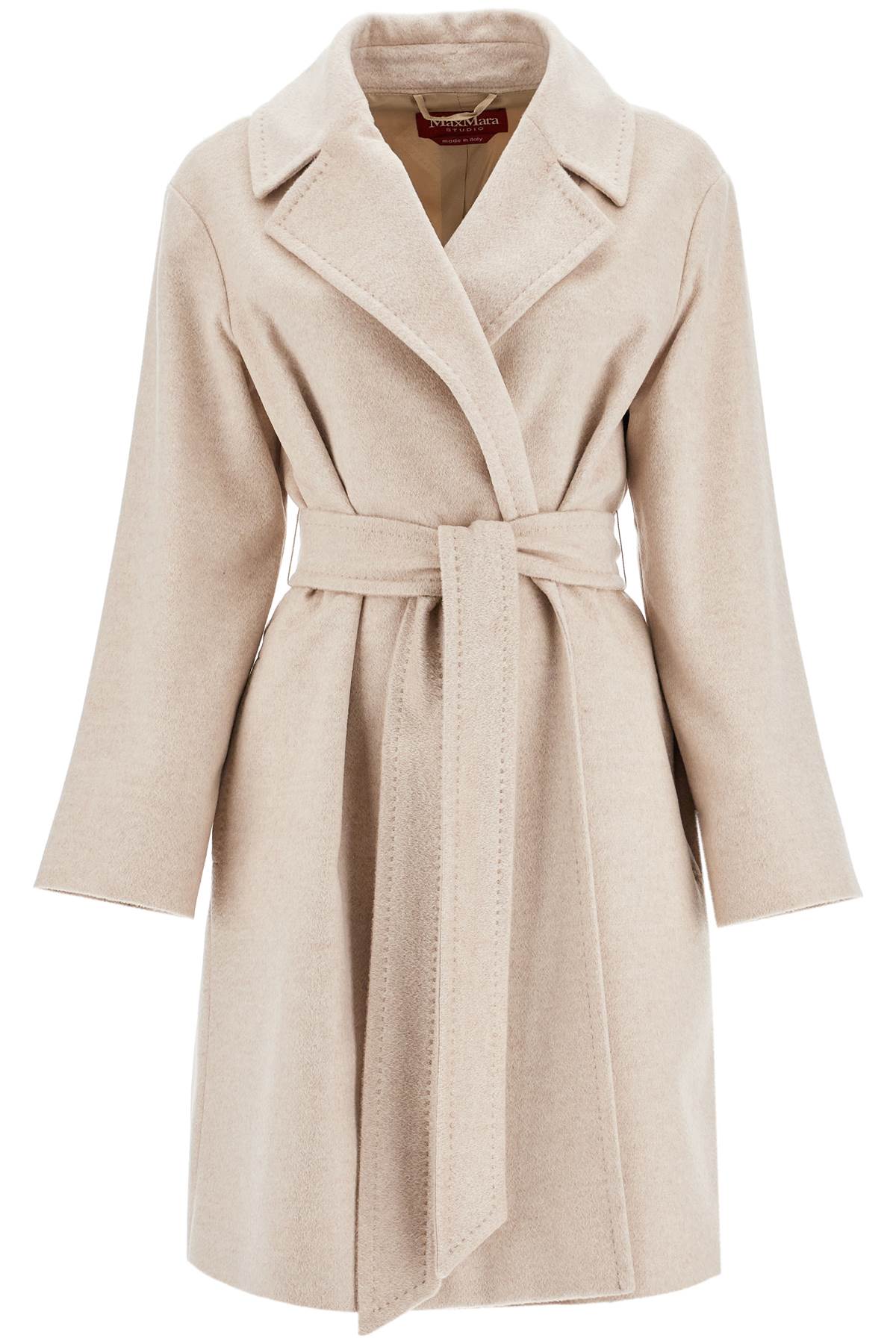 MAX MARA STUDIO MAX MARA STUDIO cashmere robe coat with wraparound