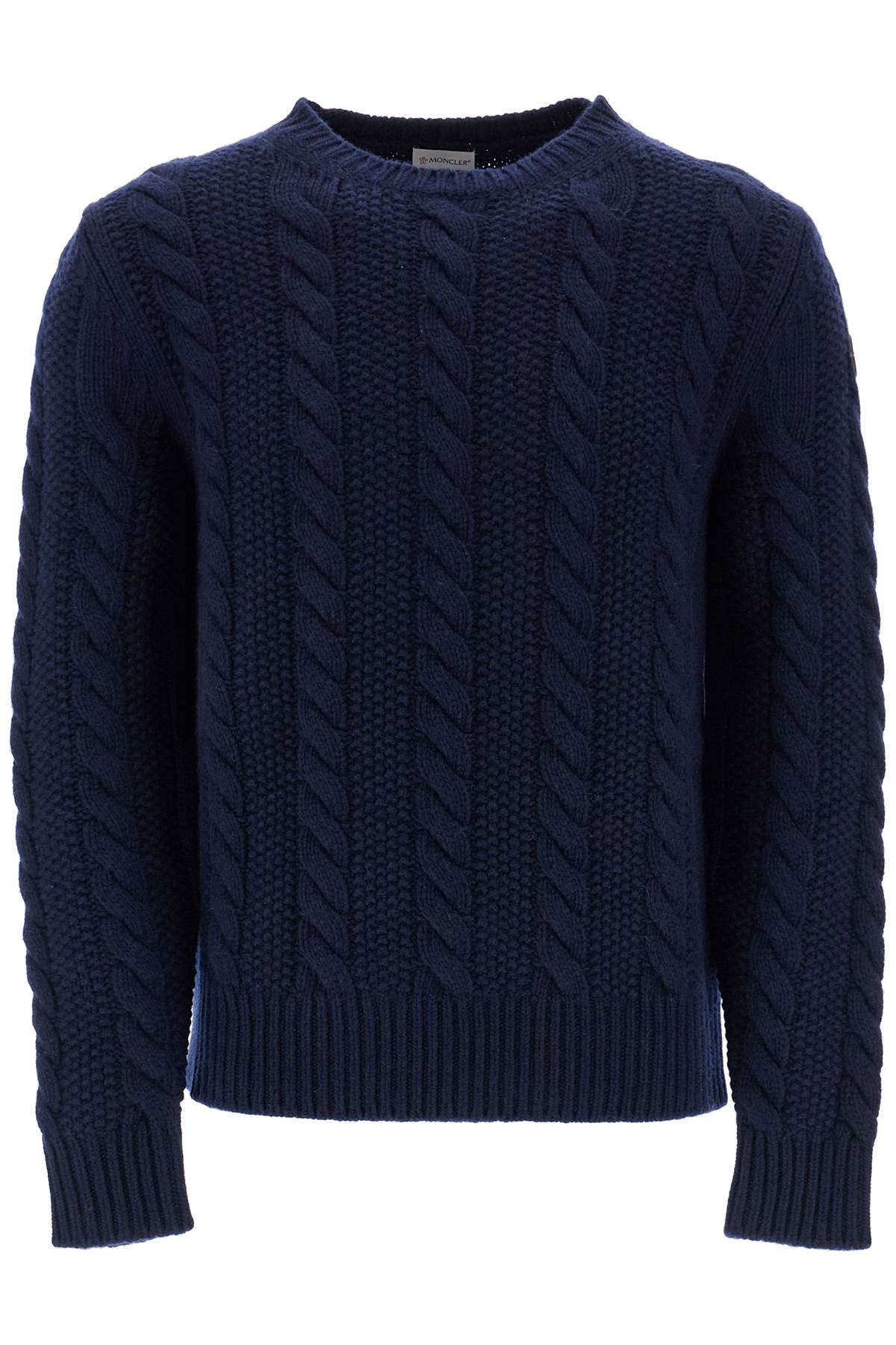 Moncler MONCLER wool and cashmere cable knit pullover