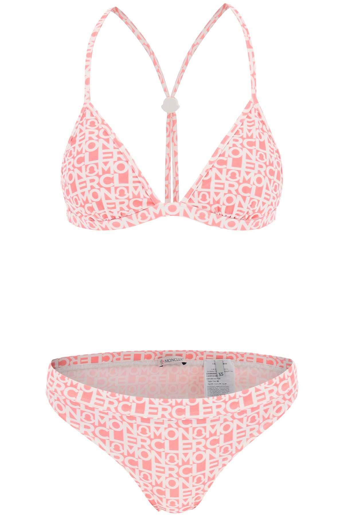 Moncler MONCLER bikini set with logo print